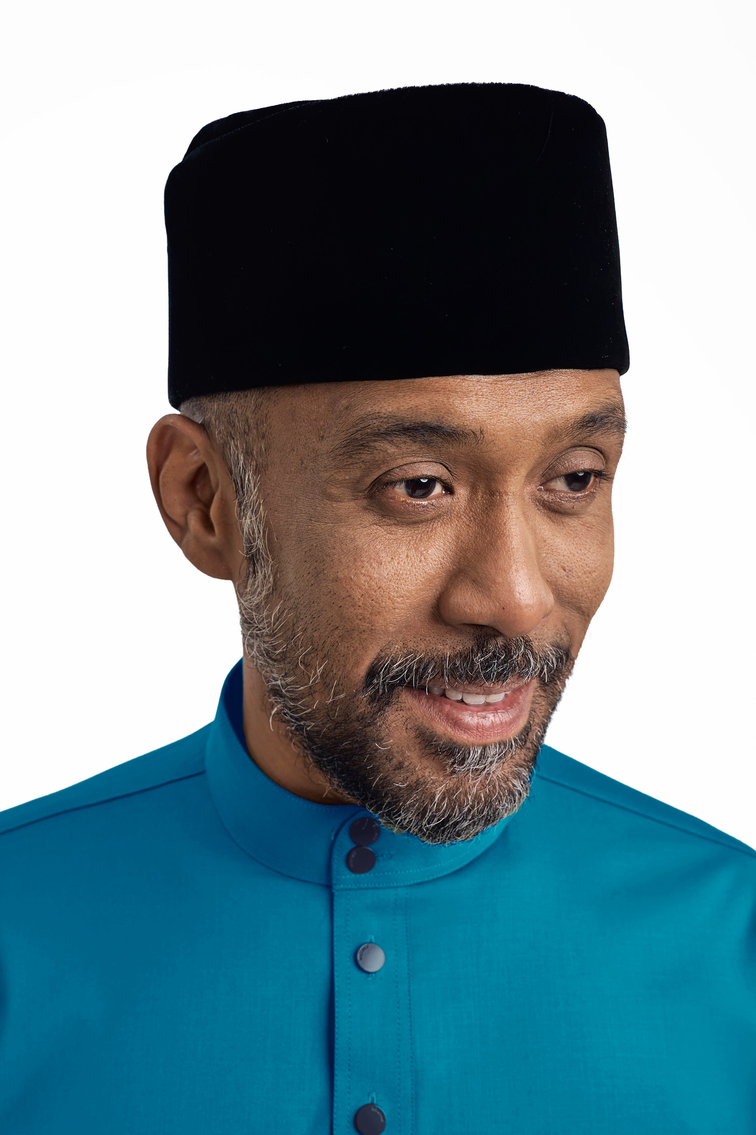 Patawali Modern Fit Baju Melayu Cekak Musang - Turquoise