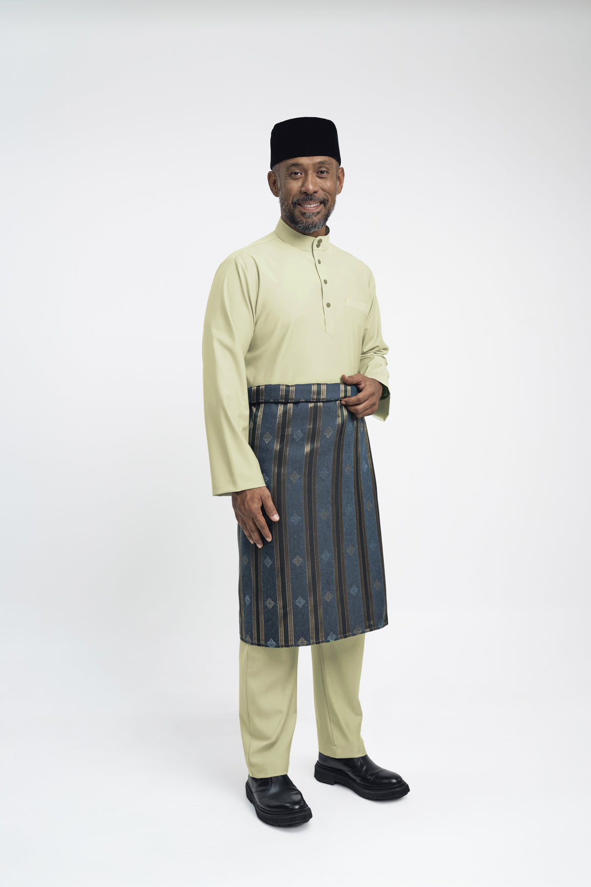 Patawali Modern Fit Baju Melayu Cekak Musang - Honeydew