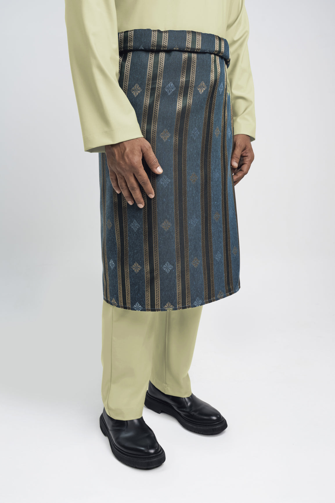 Patawali Modern Fit Baju Melayu Cekak Musang - Honeydew