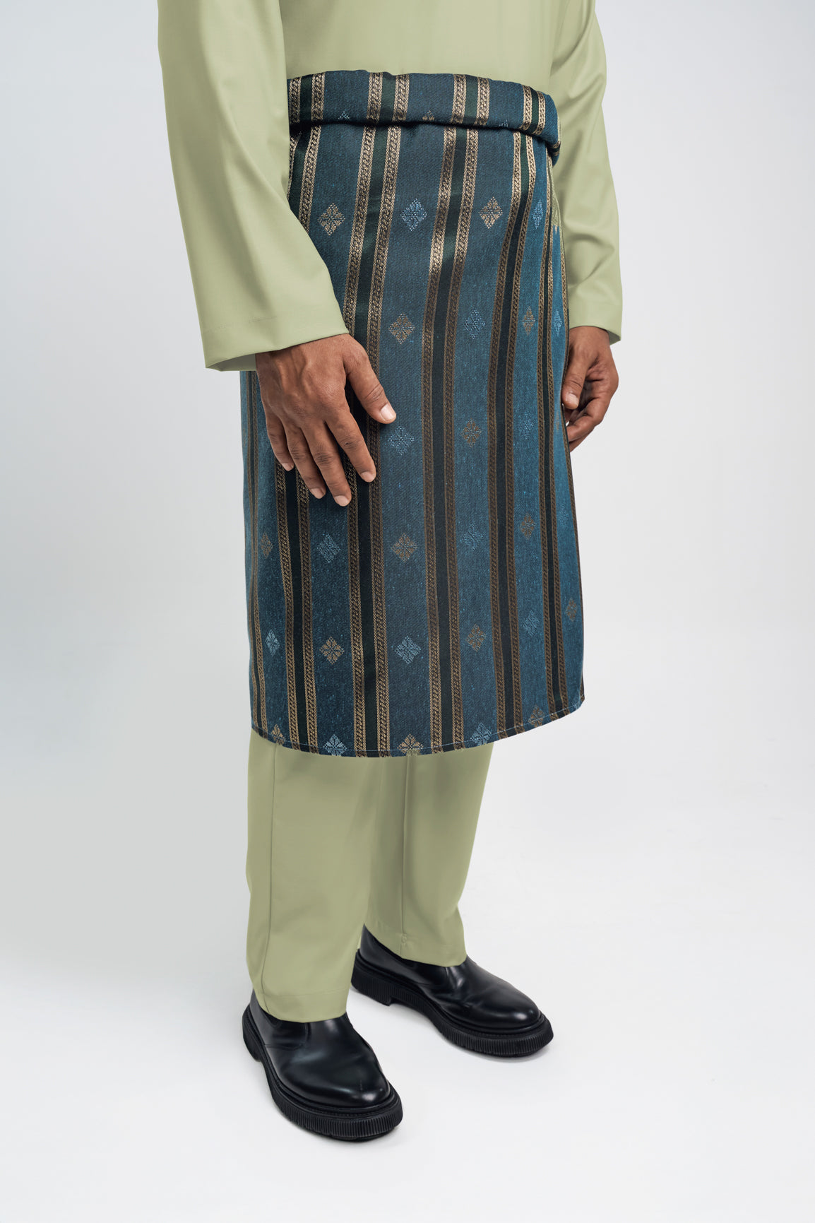 Patawali Modern Fit Baju Melayu Cekak Musang - Honeydew