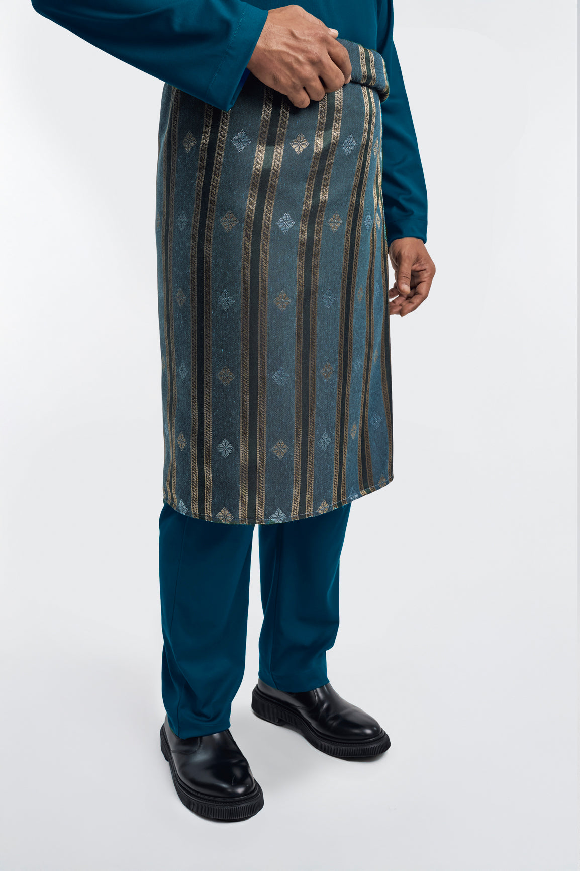 Patawali Modern Fit Baju Melayu Cekak Musang - Deep Teal