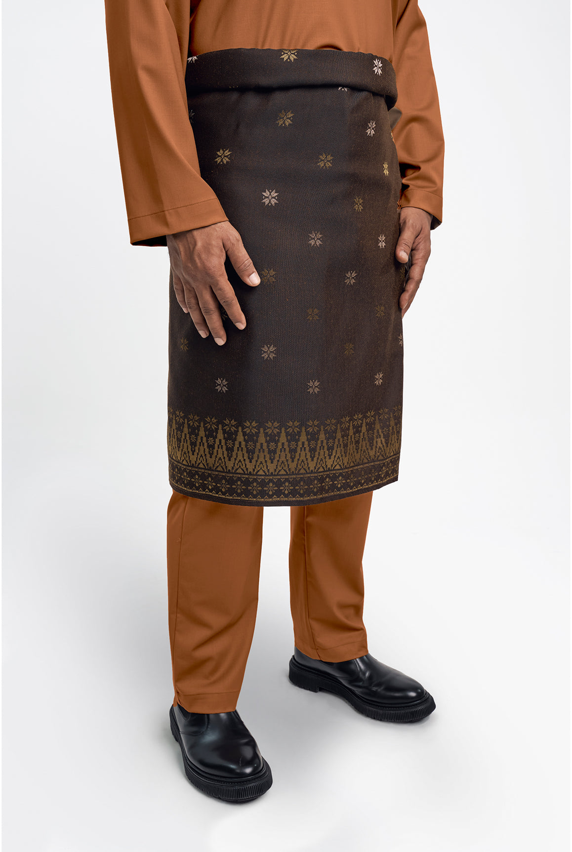 Patawali Modern Fit Baju Melayu Cekak Musang - Apricot