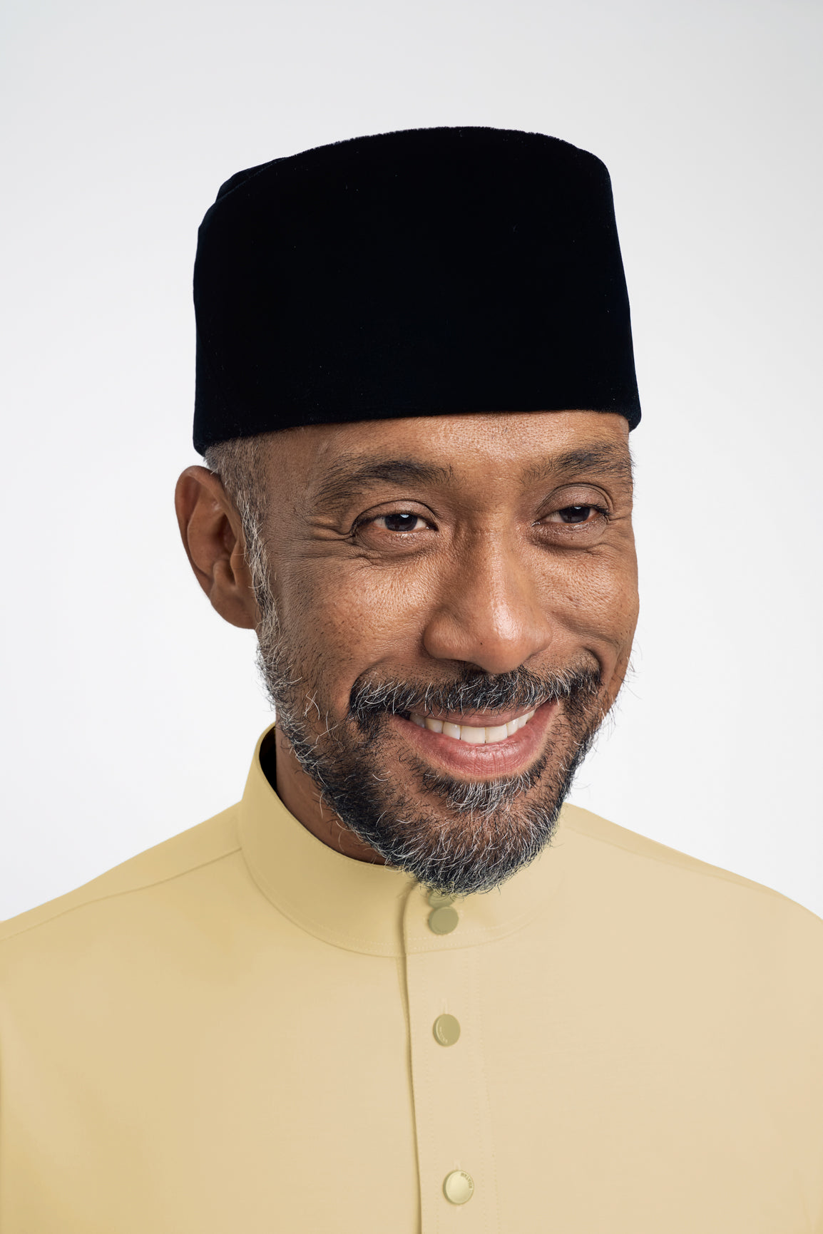 Patawali Modern Fit Baju Melayu Cekak Musang - Buttermilk