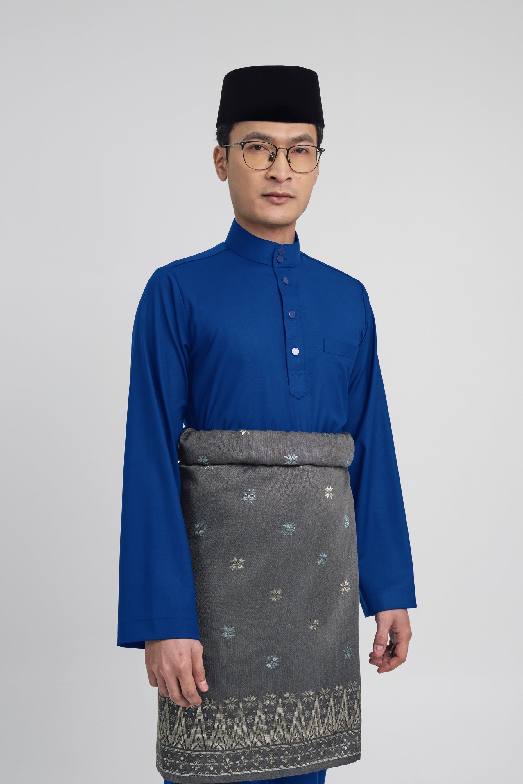 Patawali Modern Fit Baju Melayu Cekak Musang - Royal Blue