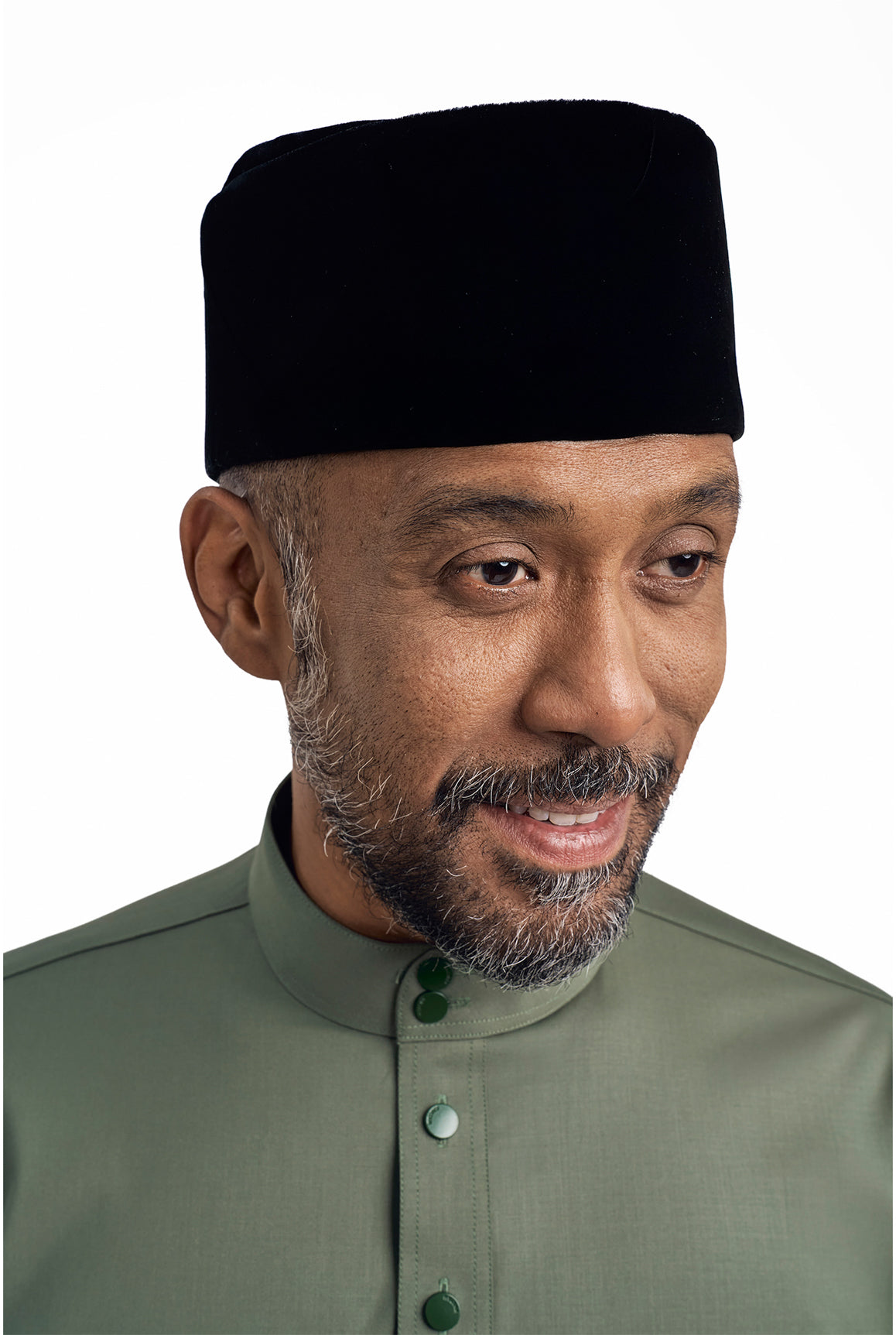 Patawali Modern Fit Baju Melayu Cekak Musang - Pickle Green