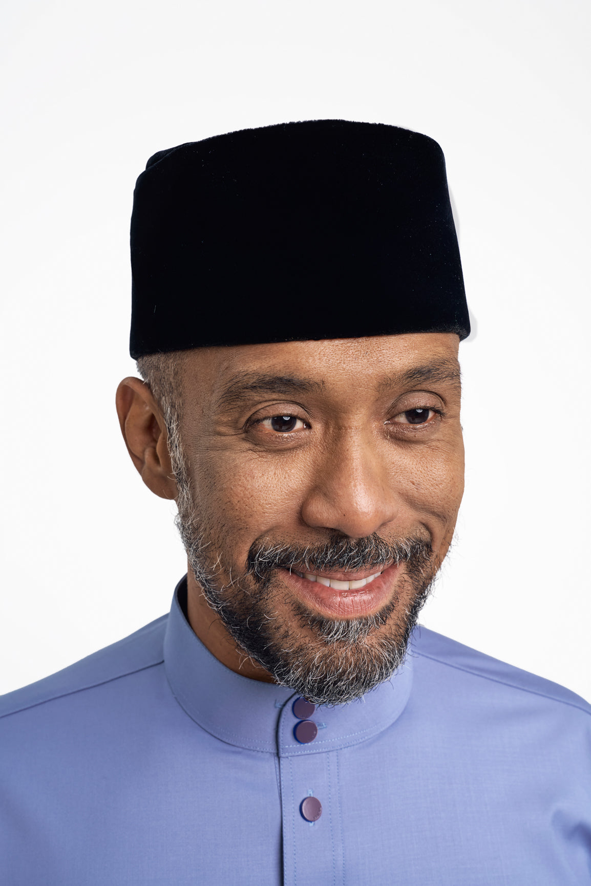 Patawali Modern Fit Baju Melayu Cekak Musang - Stone Blue