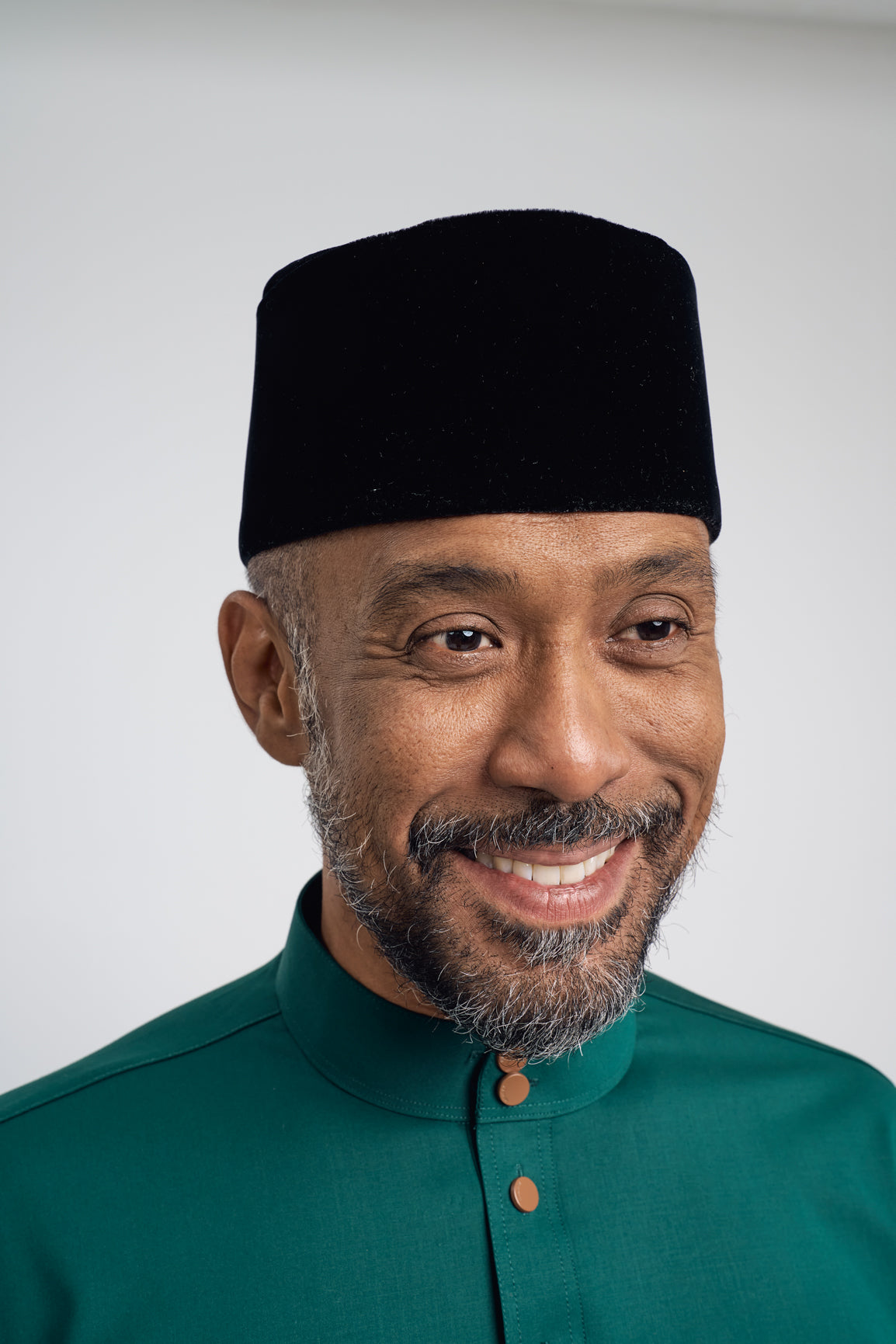 Patawali Modern Fit Baju Melayu Cekak Musang - Emerald Green