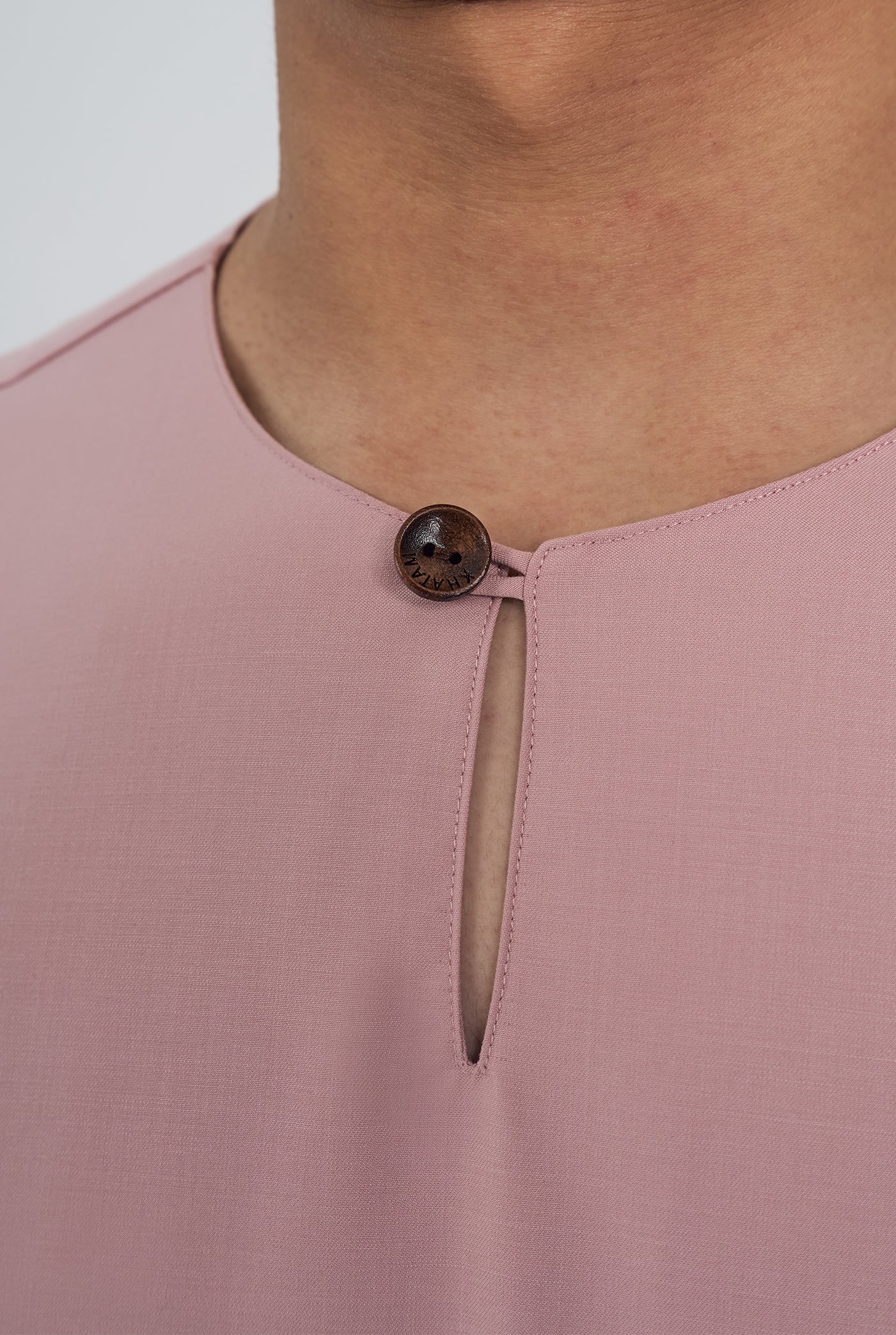 Patawali Classic Fit Baju Melayu Teluk Belanga - Soft Pink