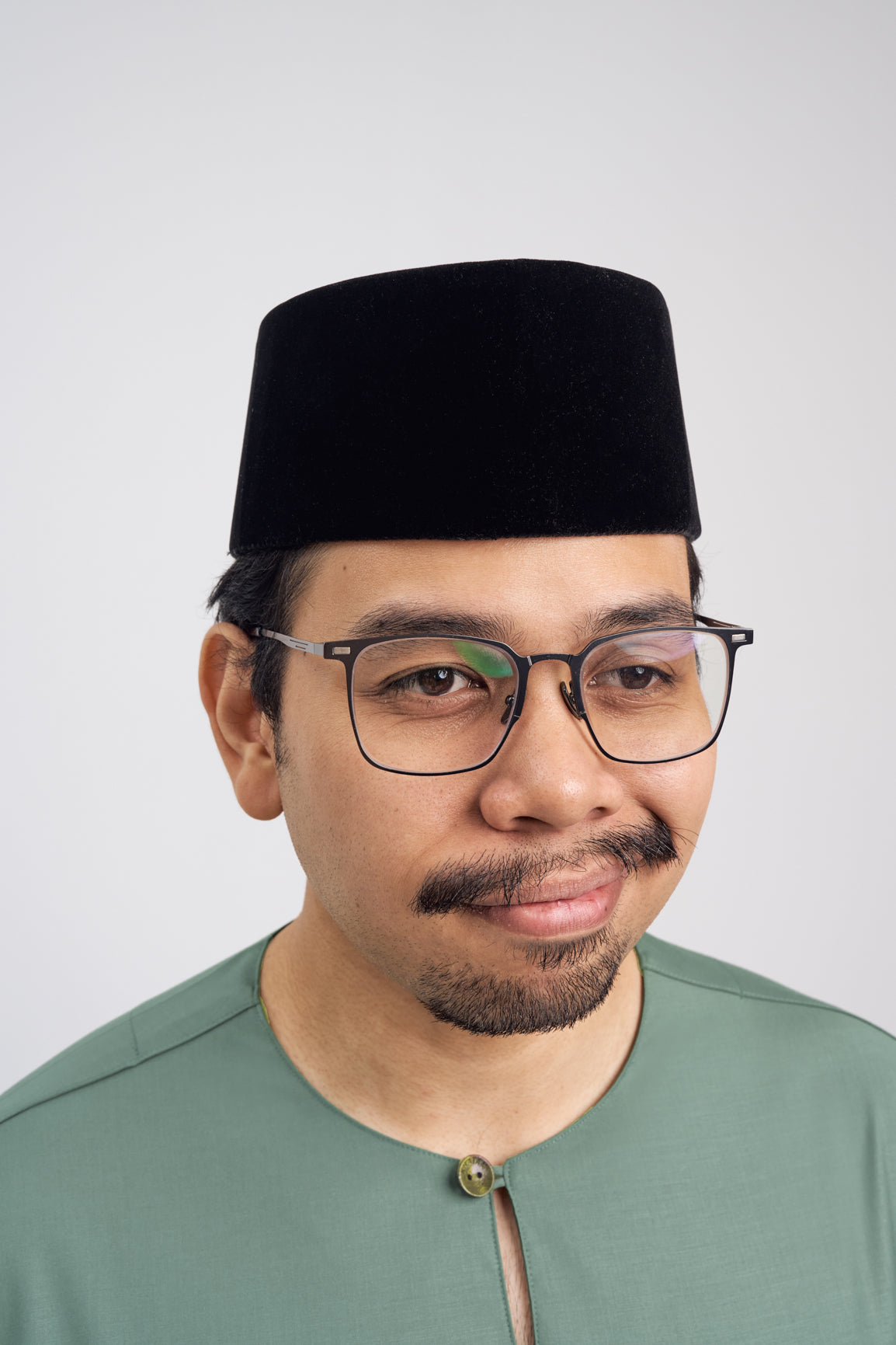 Patawali Classic Fit Baju Melayu Teluk Belanga - Grass Green