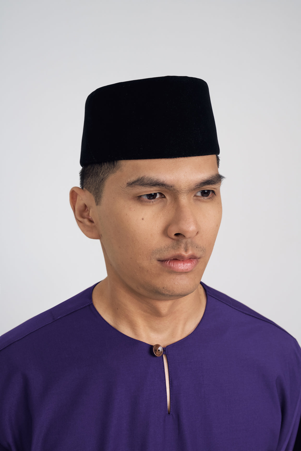 Patawali Classic Fit Baju Melayu Teluk Belanga - Dark Indigo