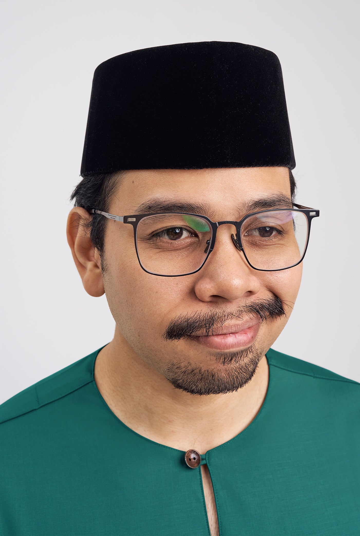 Patawali Classic Fit Baju Melayu Teluk Belanga - Turquoise