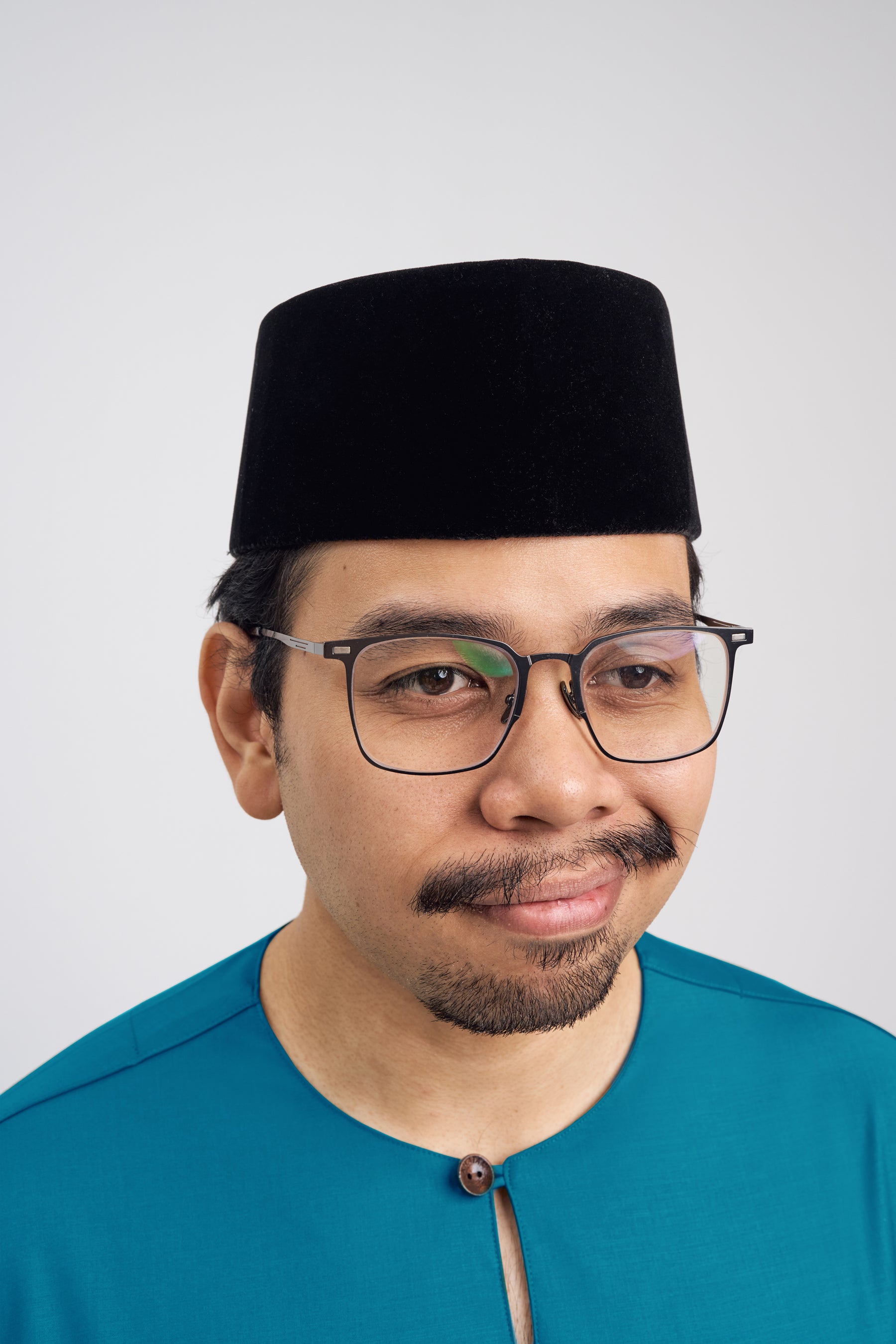 Patawali Classic Fit Baju Melayu Teluk Belanga - Turquoise