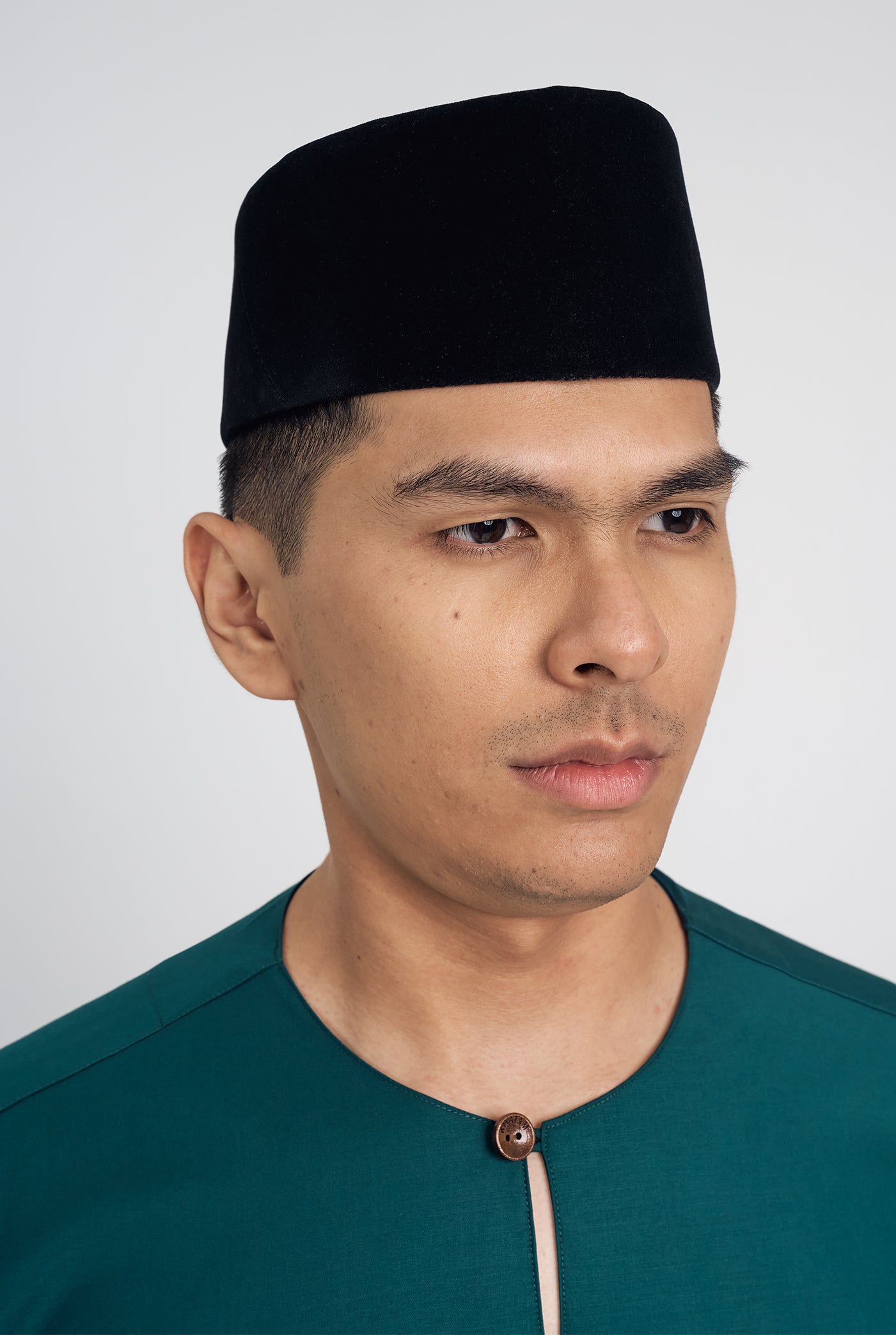 Patawali Classic Fit Baju Melayu Teluk Belanga - Deep Teal