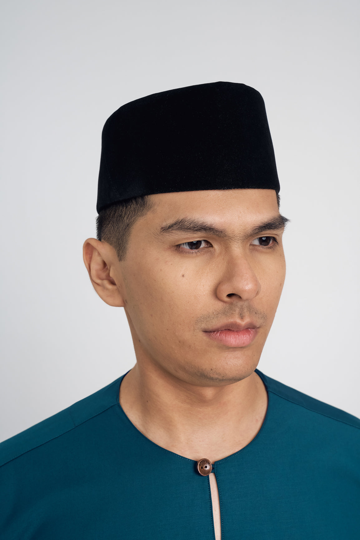 Patawali Classic Fit Baju Melayu Teluk Belanga - Deep Teal