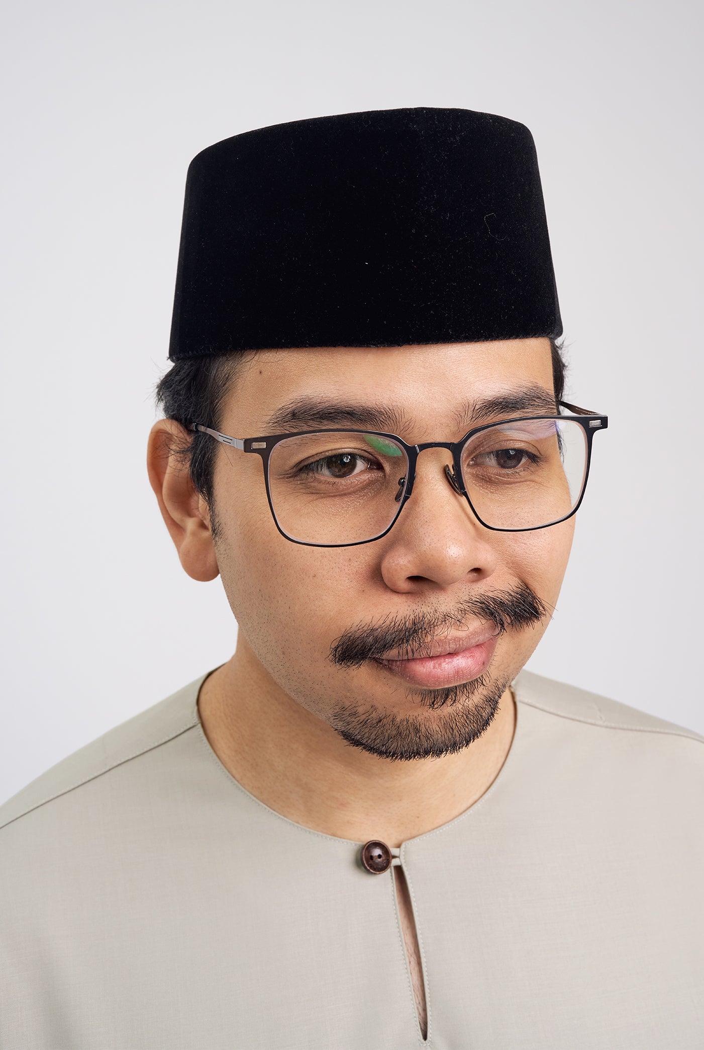 Patawali Classic Fit Baju Melayu Teluk Belanga - Light Taupe