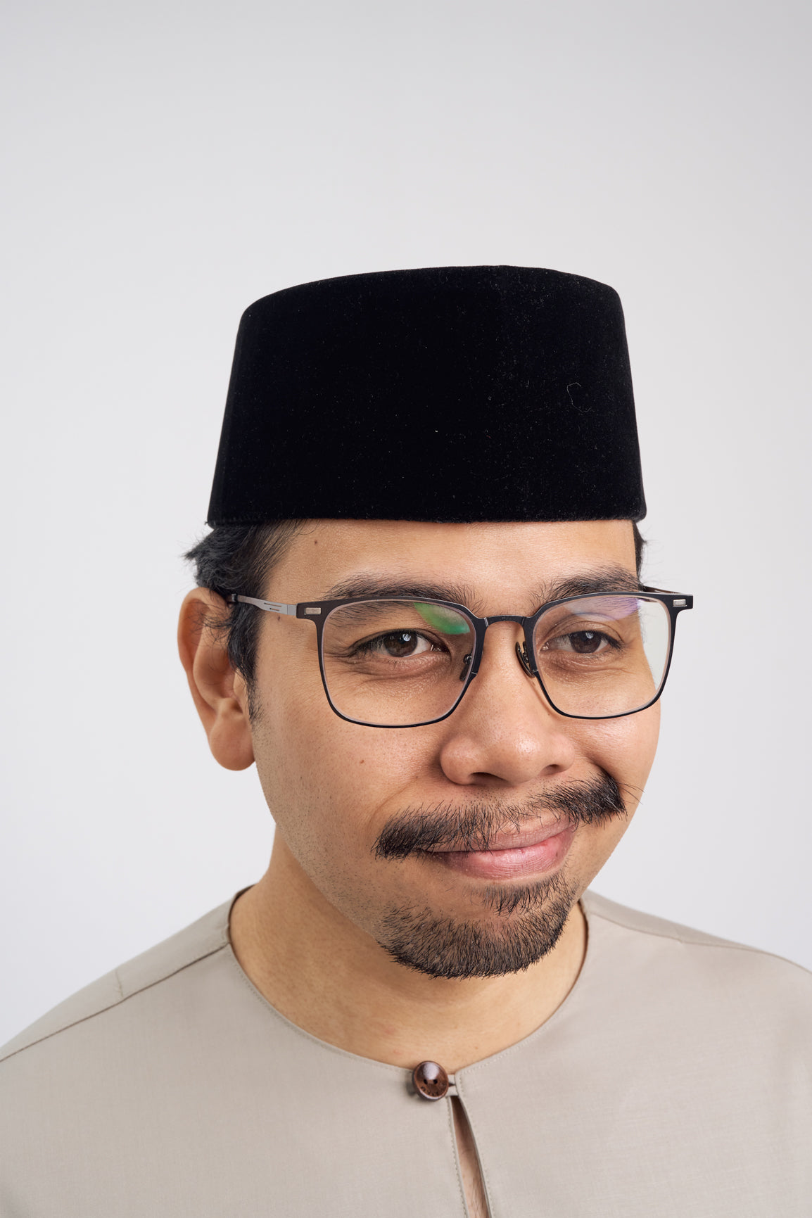 Patawali Classic Fit Baju Melayu Teluk Belanga - Light Olive