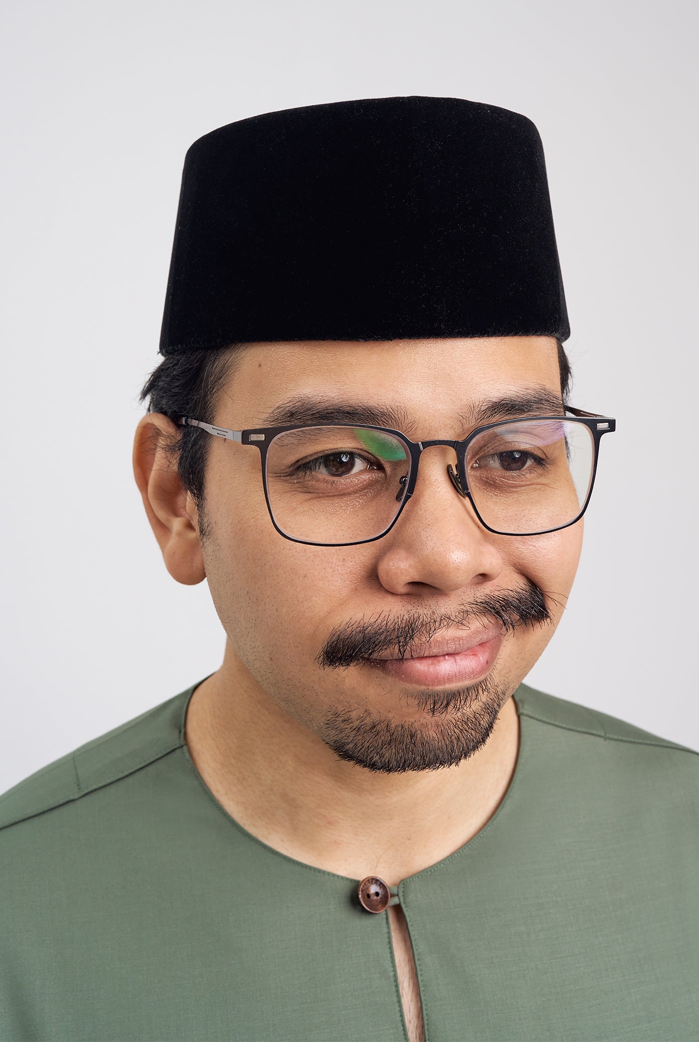 Patawali Classic Fit Baju Melayu Teluk Belanga - Pickle Green