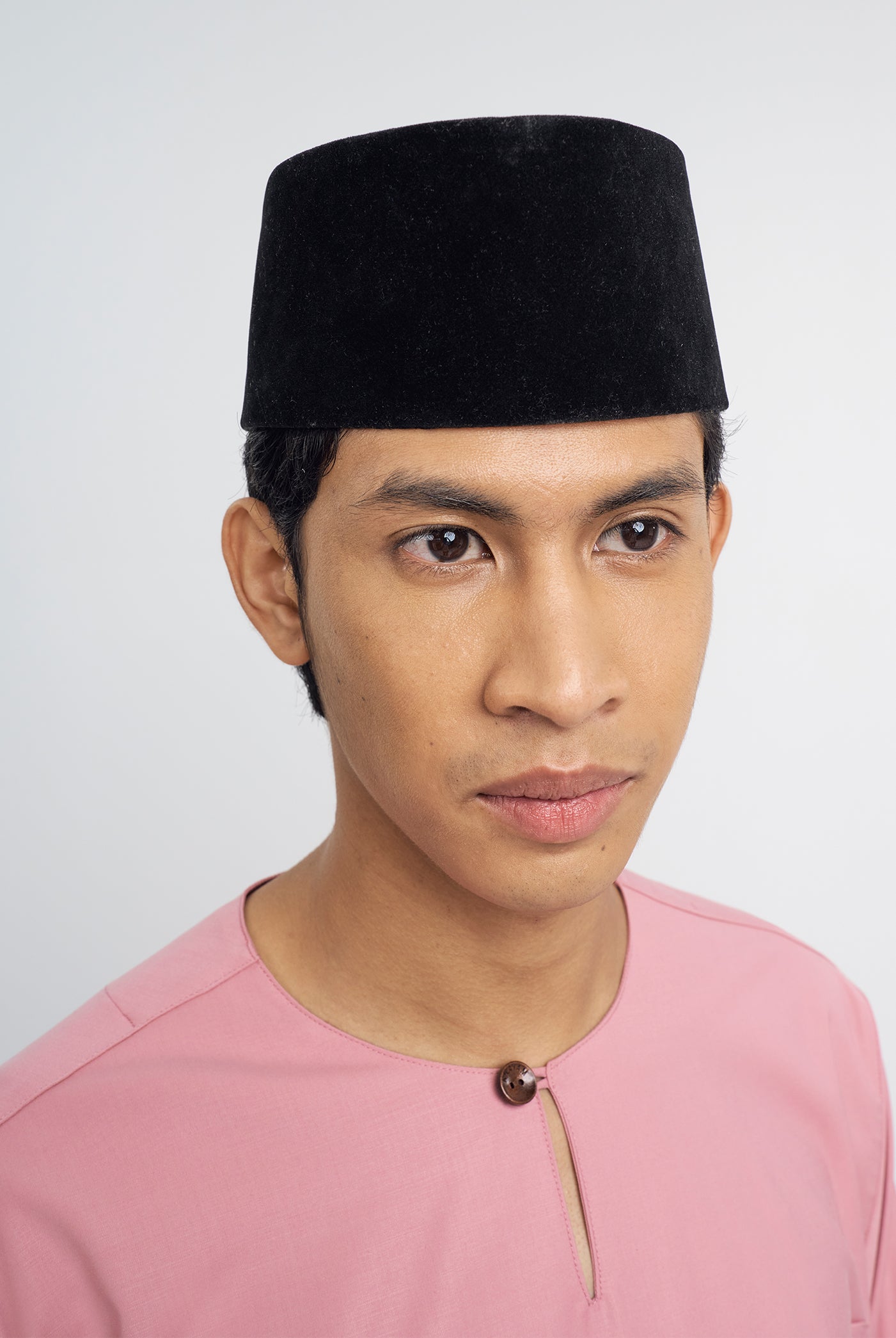 Patawali Classic Fit Baju Melayu Teluk Belanga - Dusty Pink