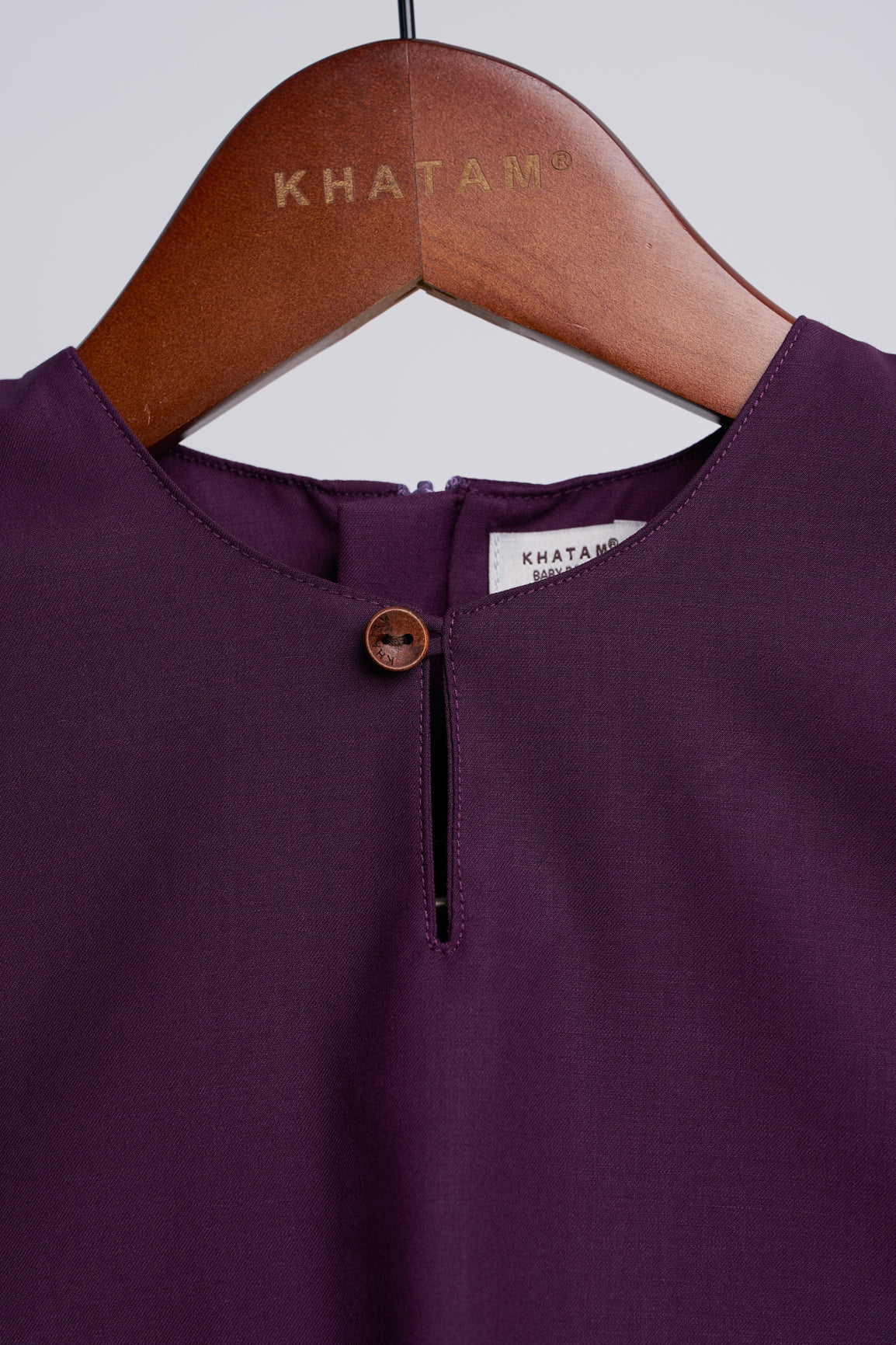 Patawali Baby Boys Baju Melayu Teluk Belanga - Dark Purple