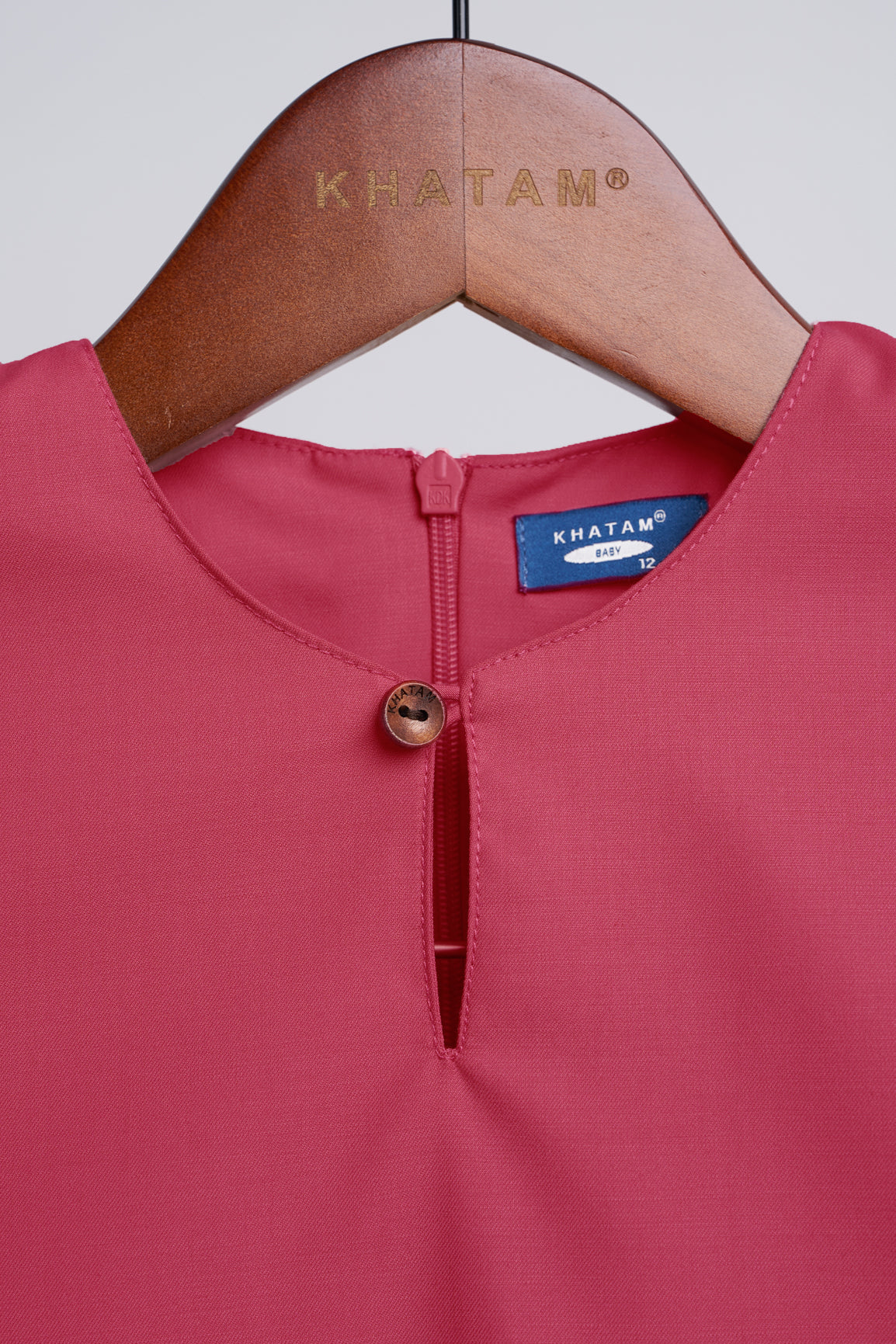 Patawali Baby Boys Baju Melayu Teluk Belanga - Rose Red