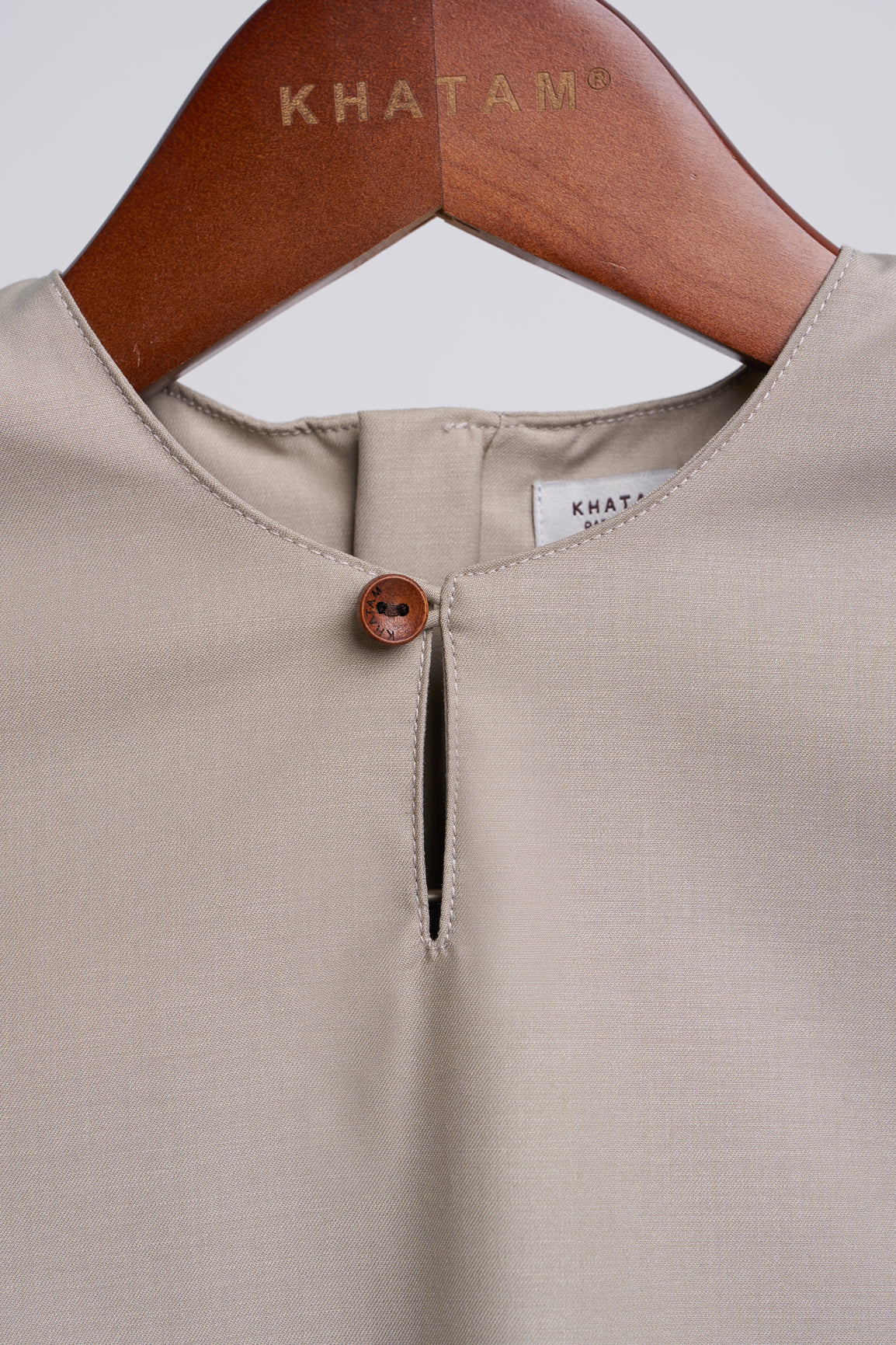 Patawali Baby Boys Baju Melayu Teluk Belanga - Light Olive