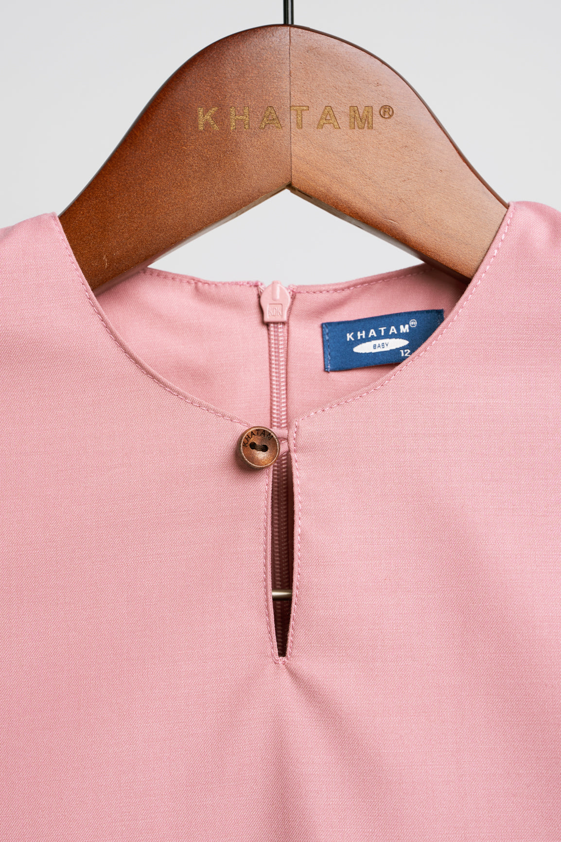 Patawali Baby Boys Baju Melayu Teluk Belanga - Dusty Pink