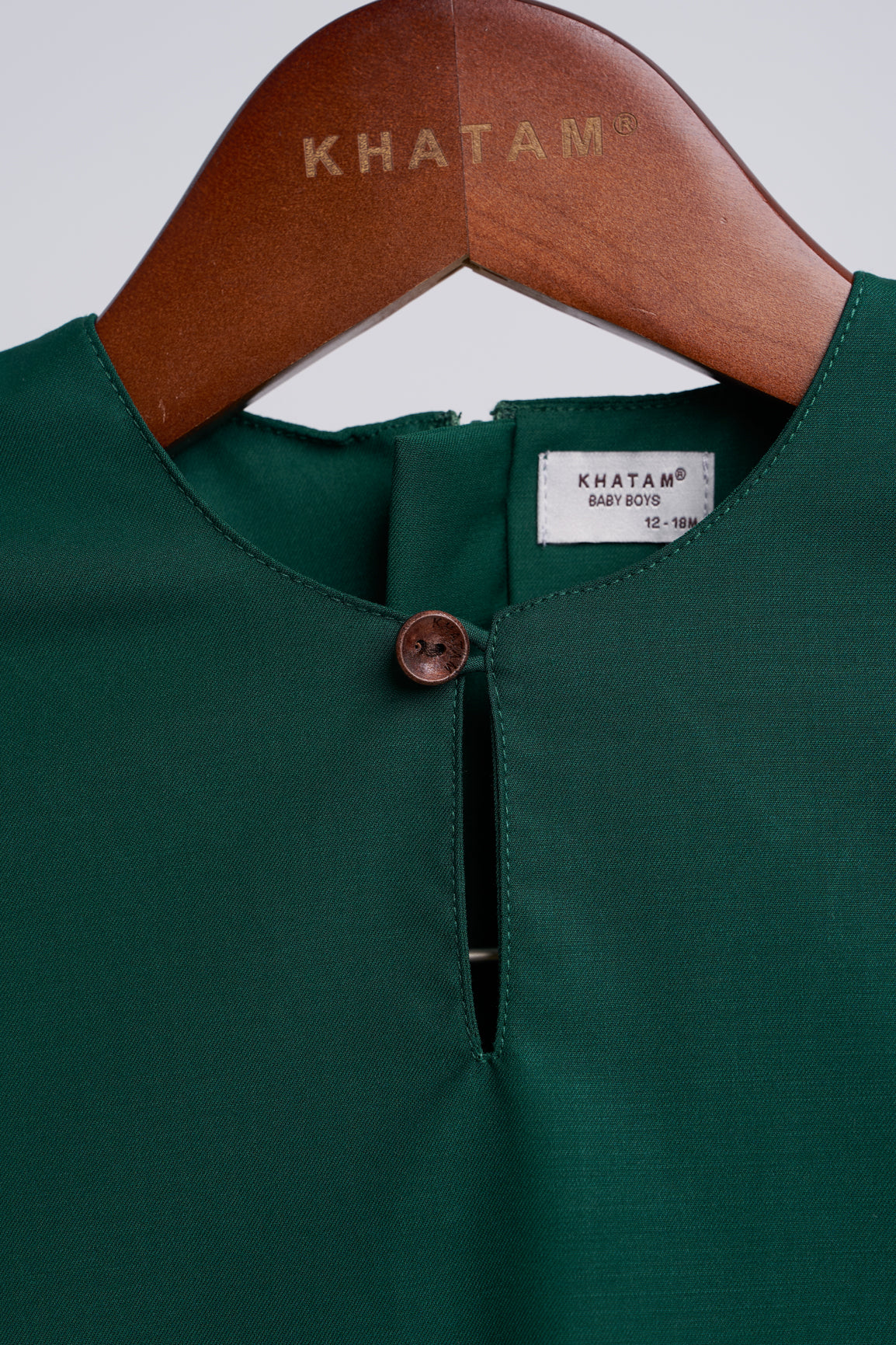 Patawali Baby Boys Baju Melayu Teluk Belanga - Emerald Green