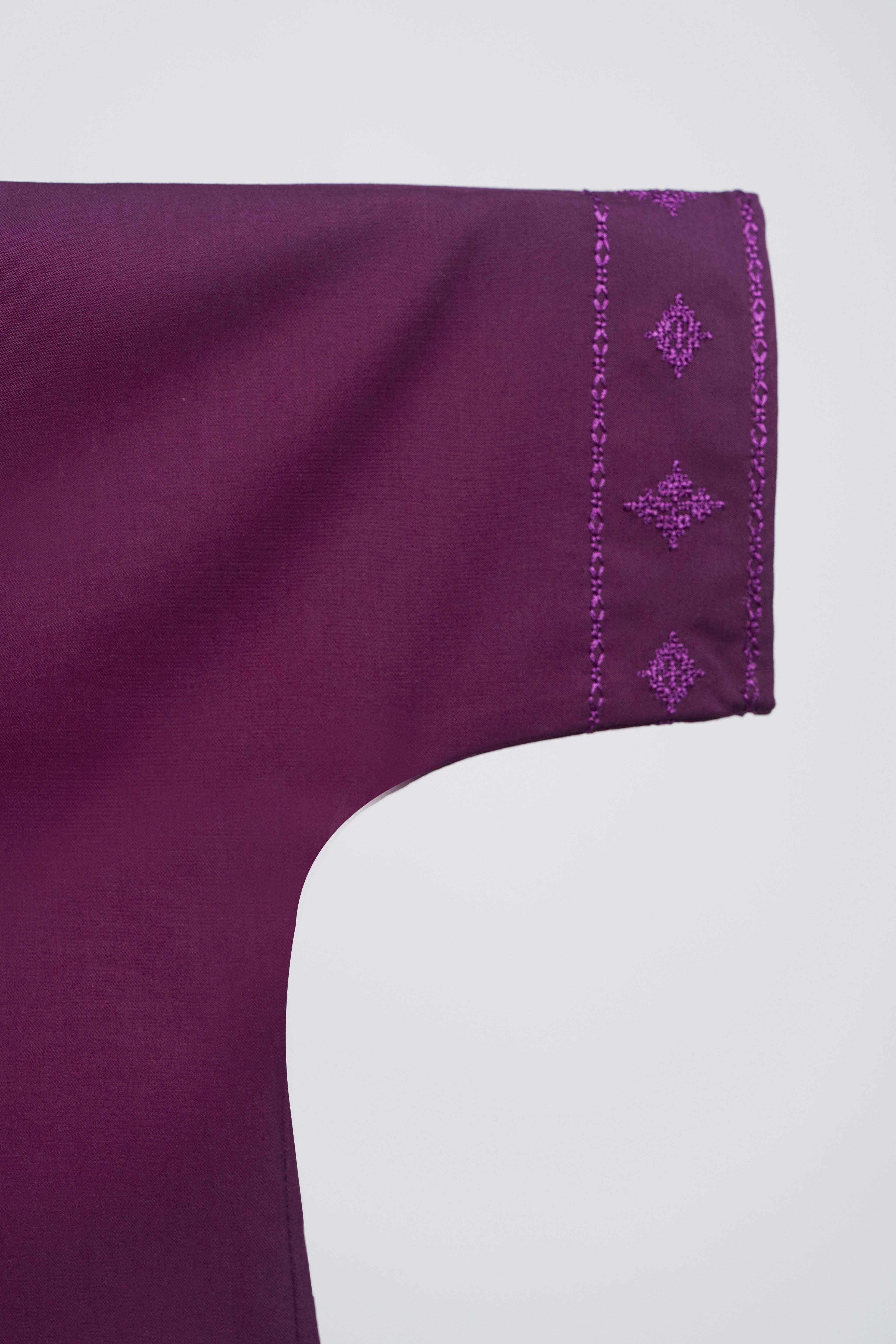 Patawali Baby Girls Baju Kurung - Purple Manggis