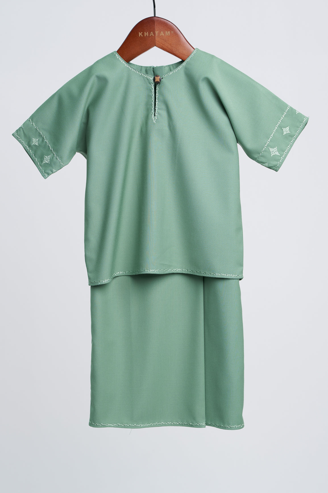 Patawali Baby Girls Baju Kurung - Grass Green