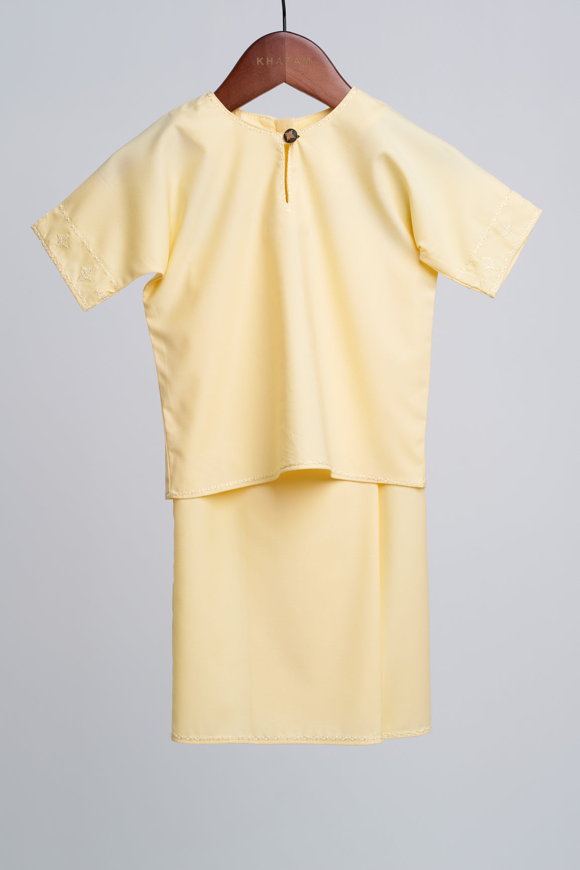 Patawali Baby Girls Baju Kurung - Kuning Langsat