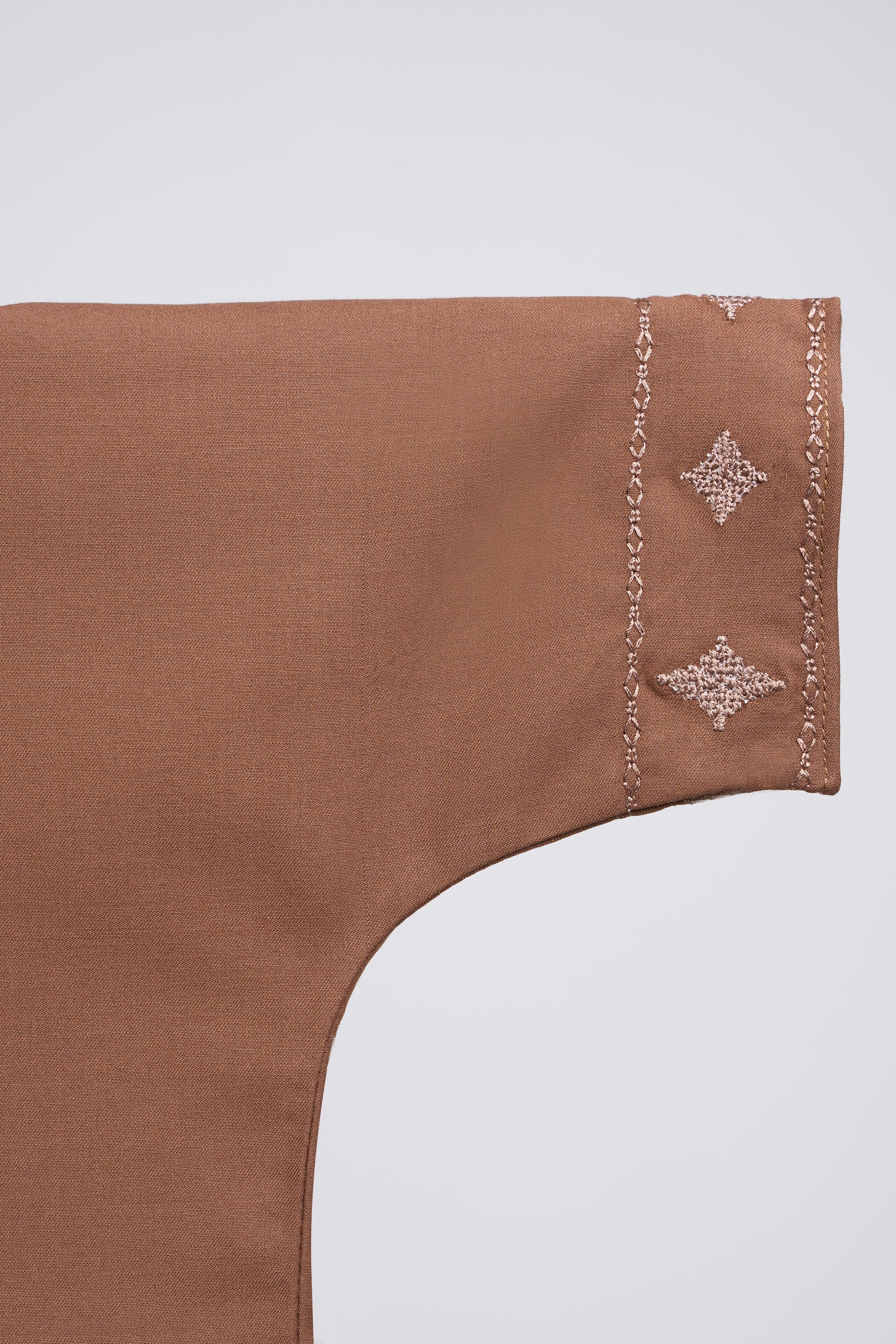 Patawali Baby Girls Baju Kurung - Coffee Brown