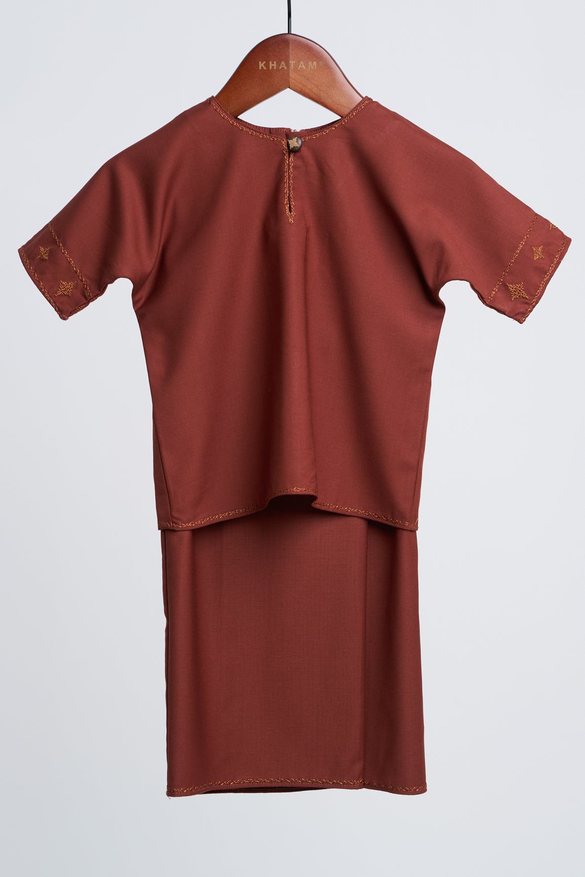 Patawali Baby Girls Baju Kurung - Bean Brown