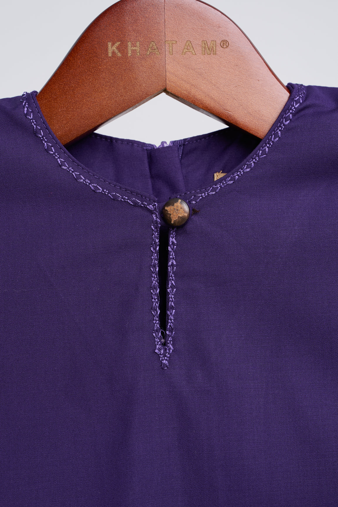 Patawali Baby Girls Baju Kurung - Dark Indigo