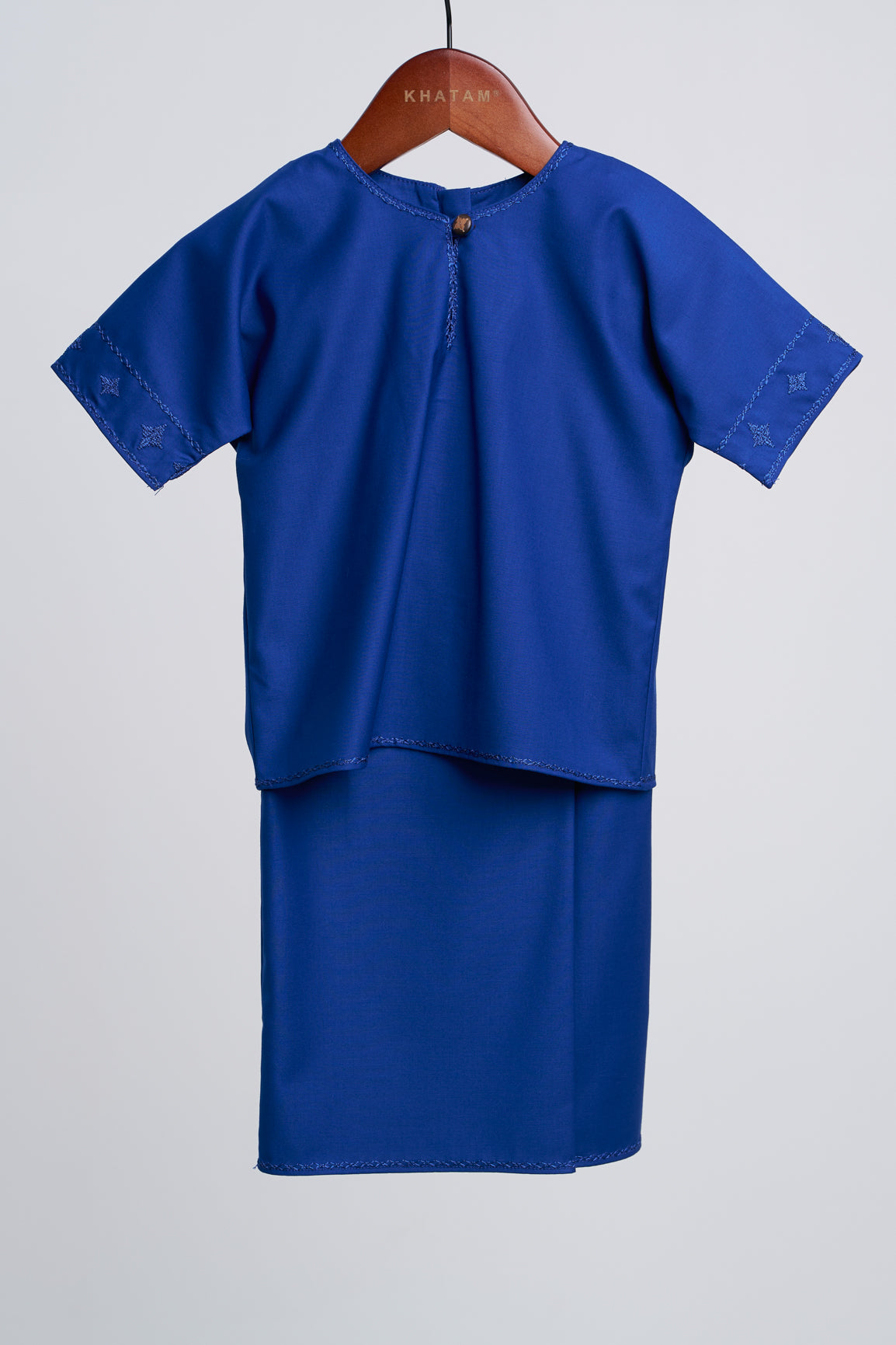 Patawali Baby Girls Baju Kurung - Royal Blue