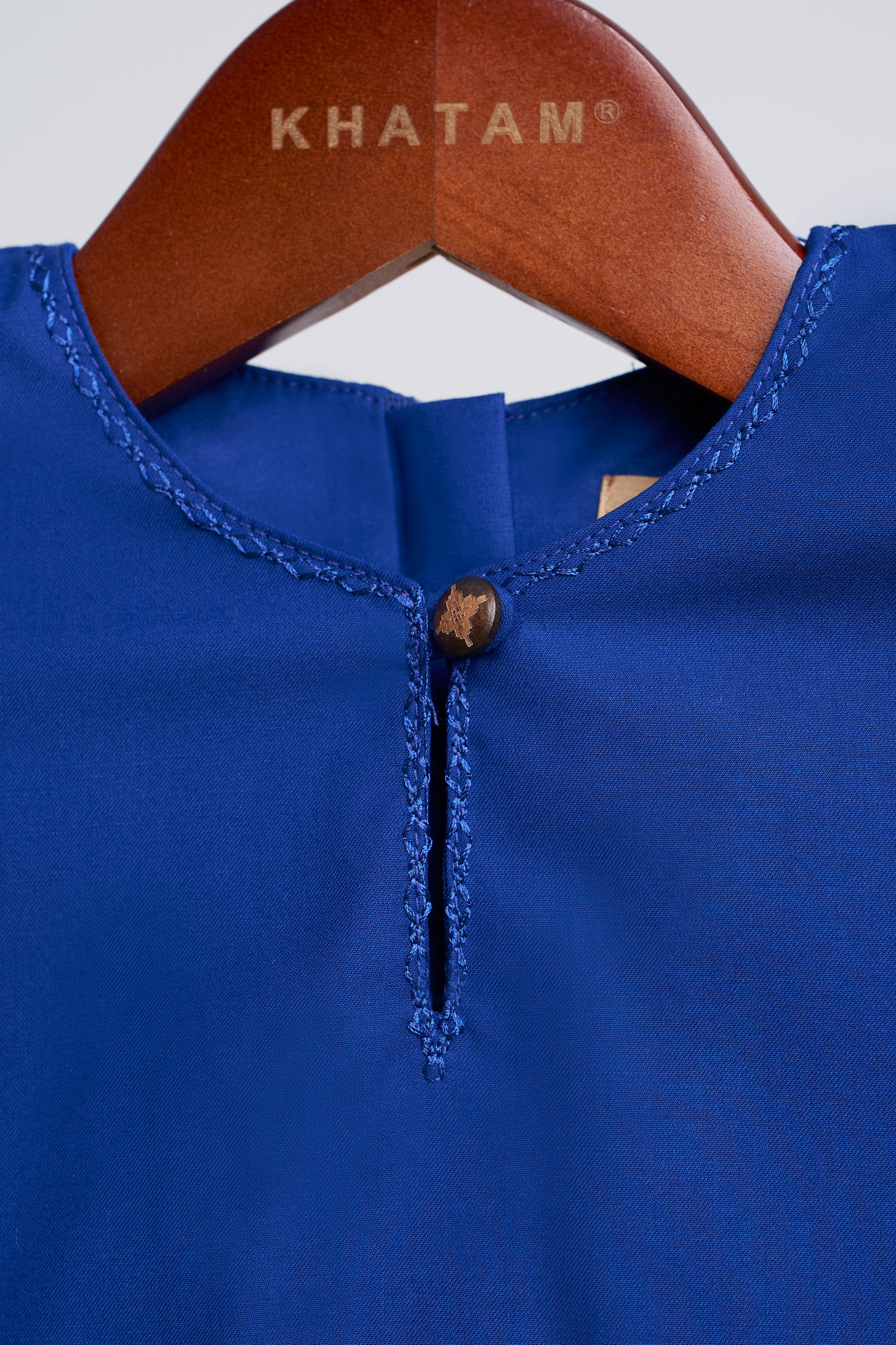 Patawali Baby Girls Baju Kurung - Royal Blue