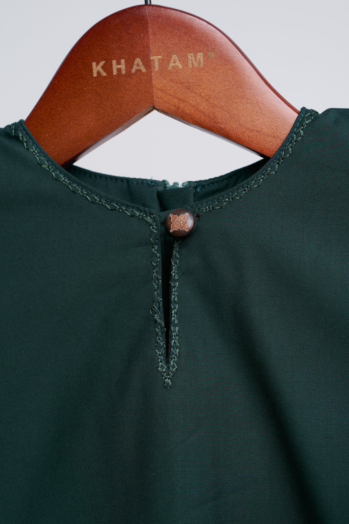 Patawali Baby Girls Baju Kurung - Deep Green