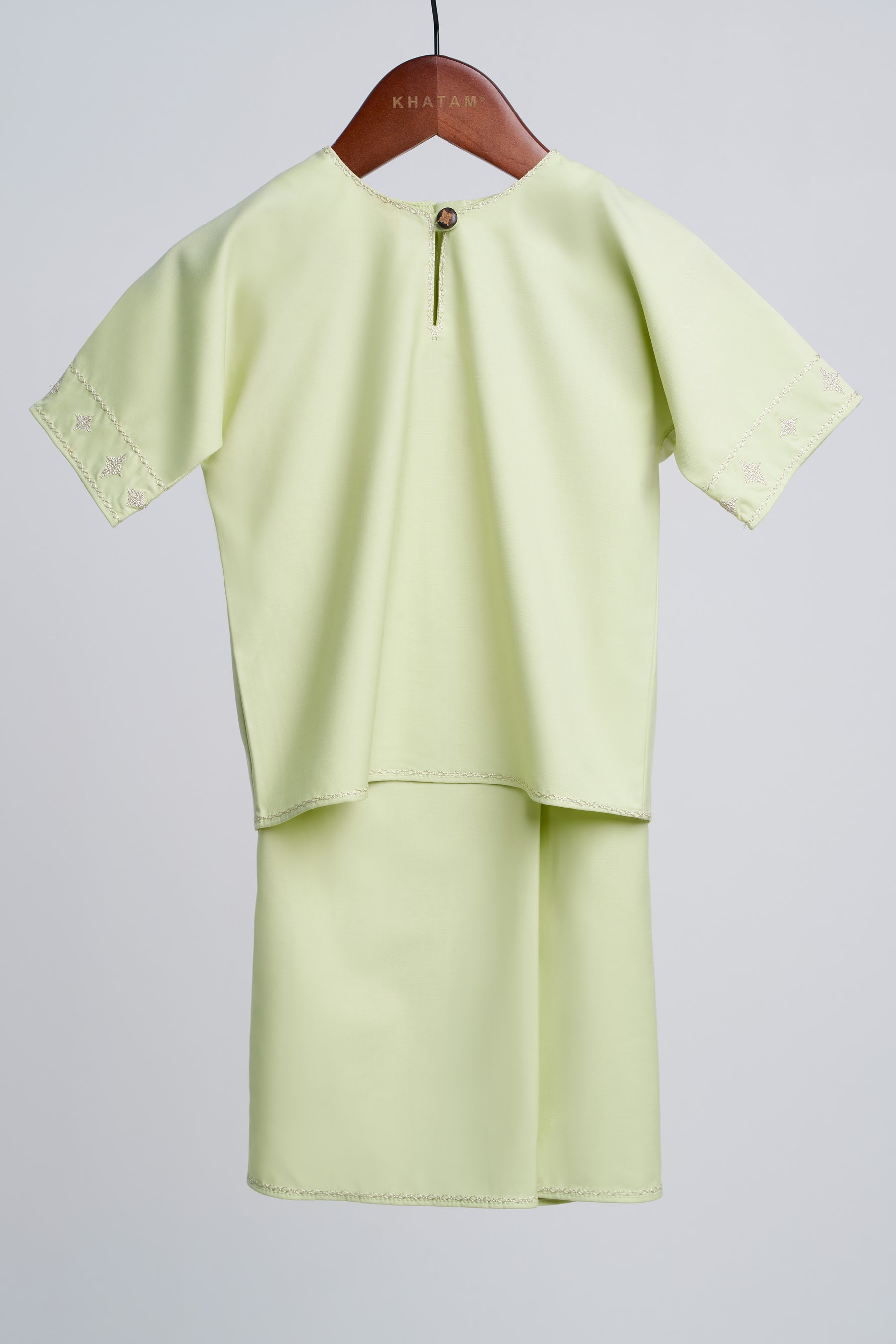 Patawali Baby Girls Baju Kurung - Honeydew