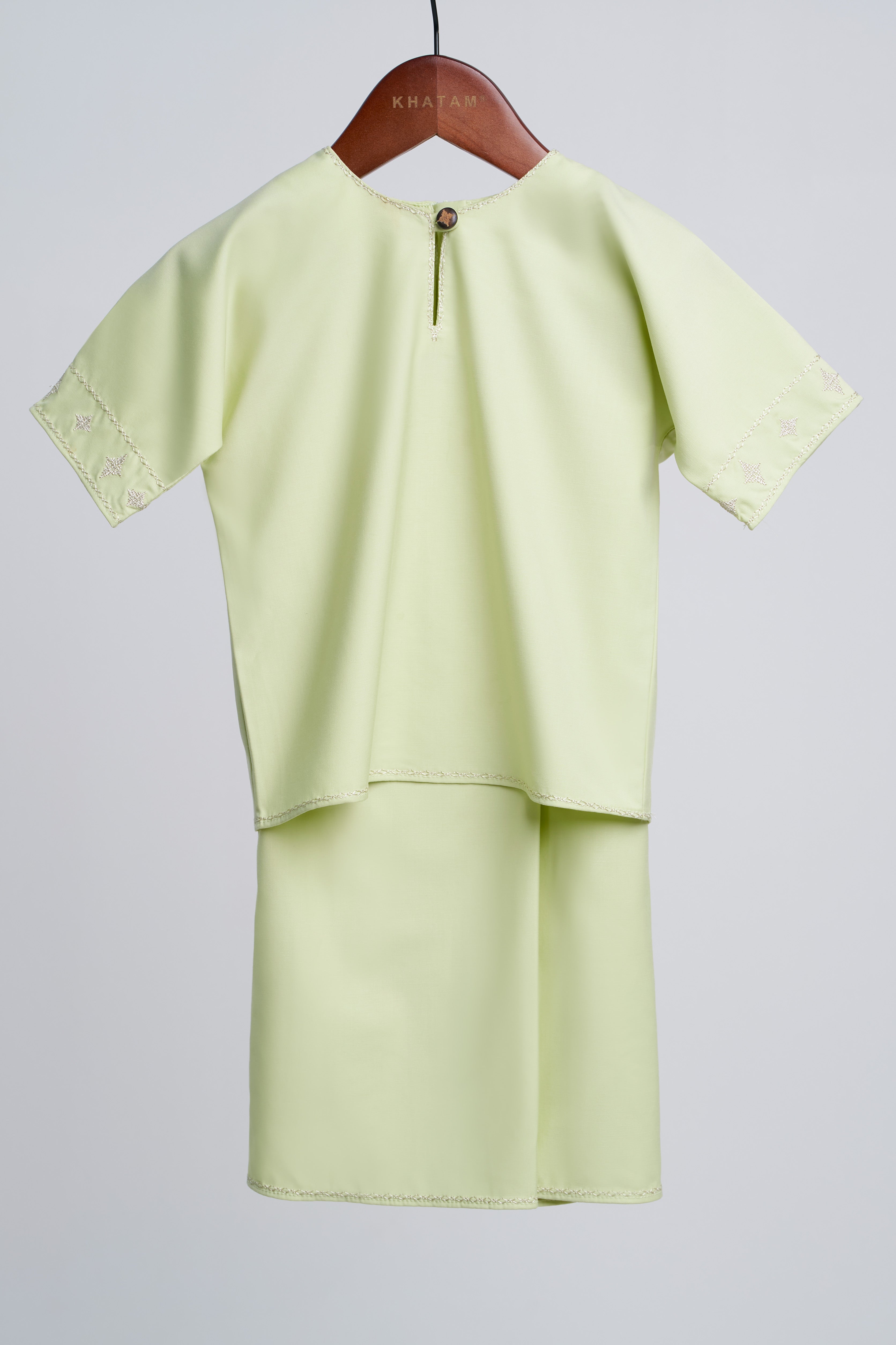 Patawali Baby Girls Baju Kurung - Honeydew