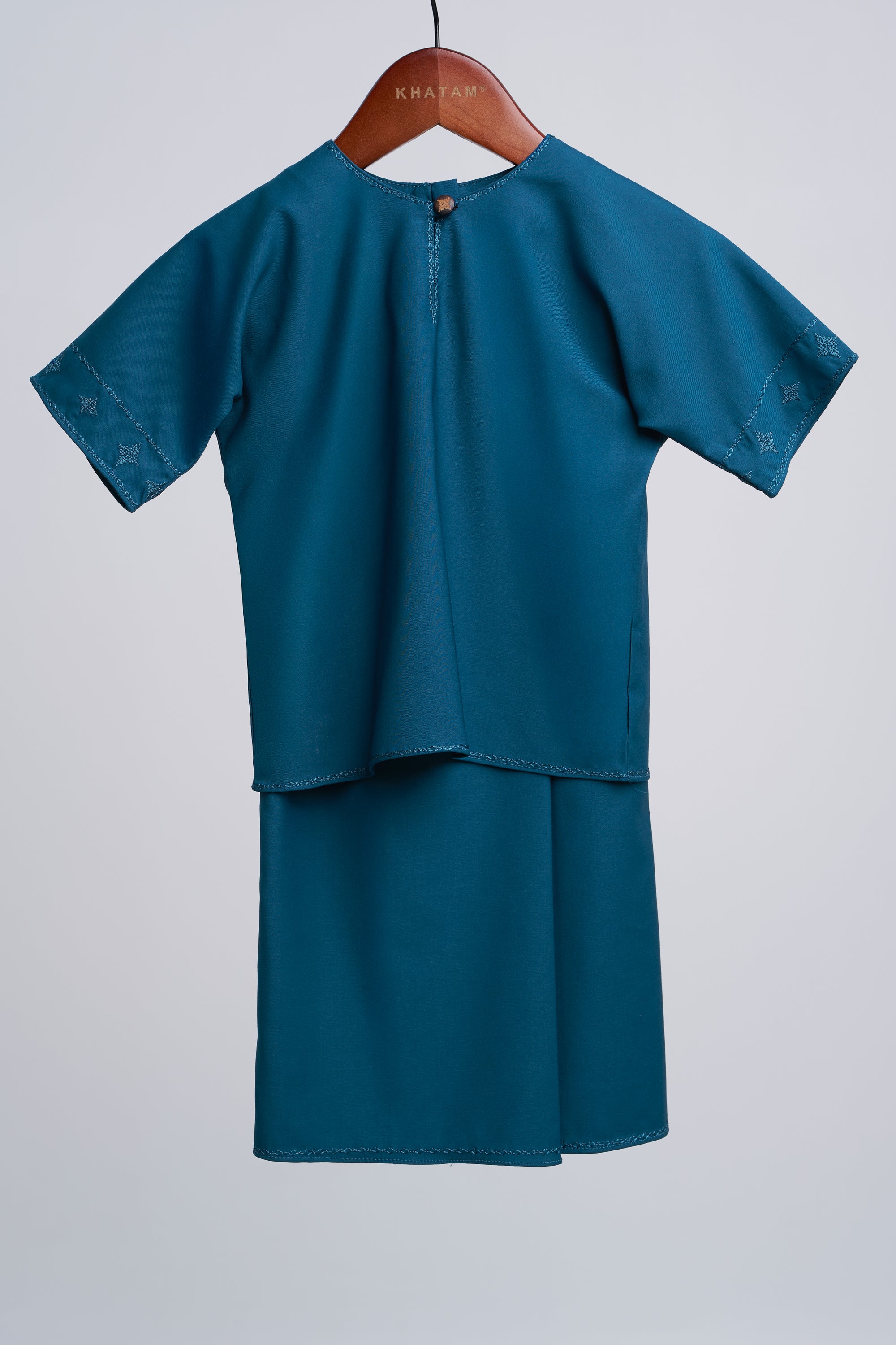 Patawali Baby Girls Baju Kurung - Deep Teal
