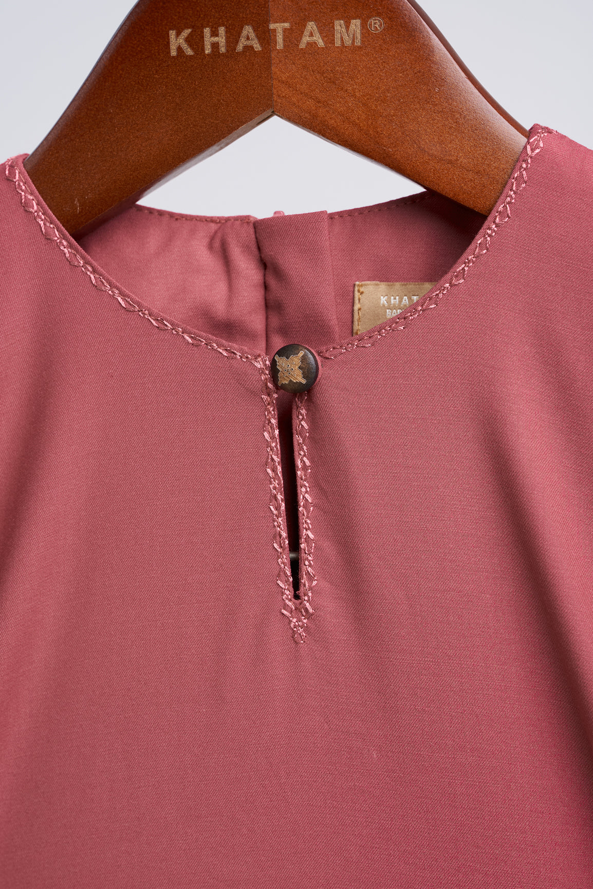 Patawali Baby Girls Baju Kurung - Dark Rose