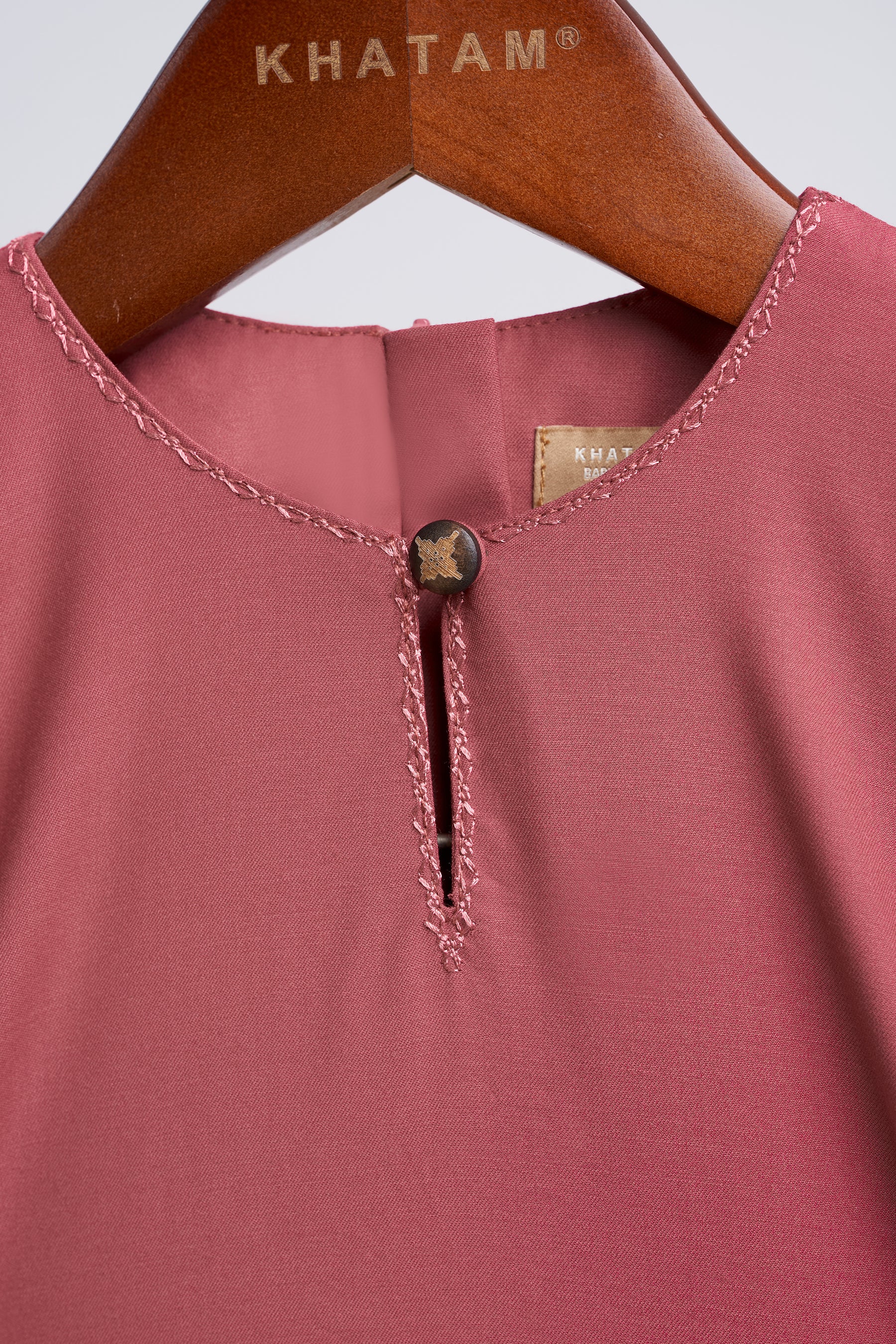 Patawali Baby Girls Baju Kurung - Dark Rose