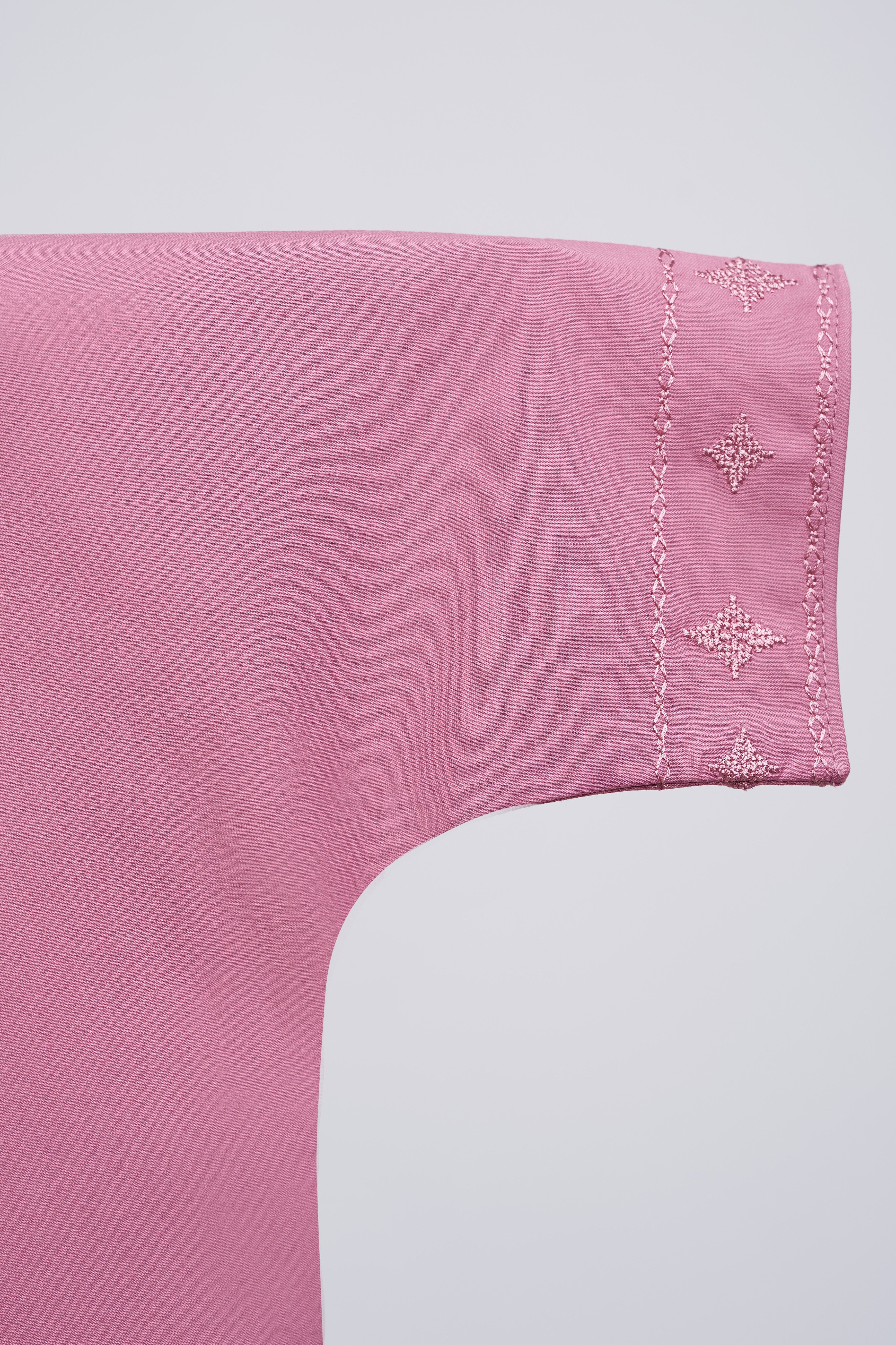 Patawali Baby Girls Baju Kurung - Pink Belacan