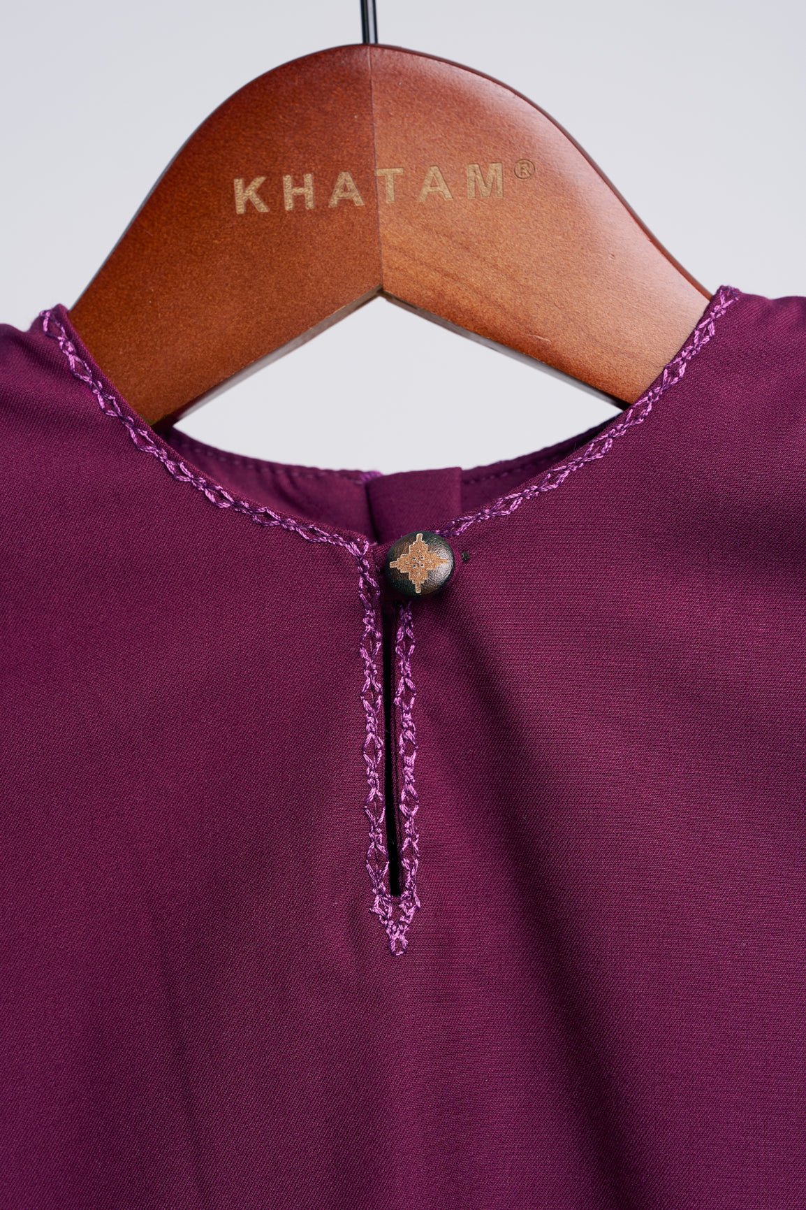 Patawali Baby Girls Baju Kurung - Purple Manggis