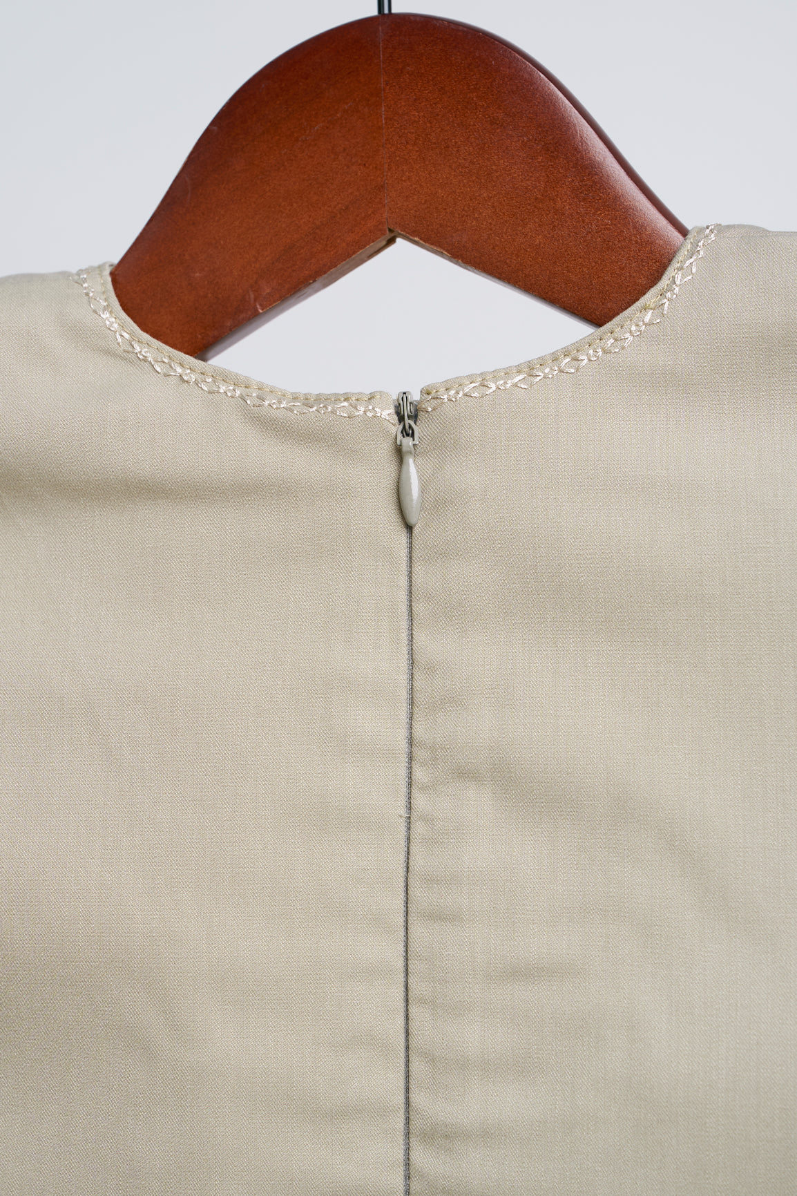 Patawali Baby Girls Baju Kurung - Light Khaki