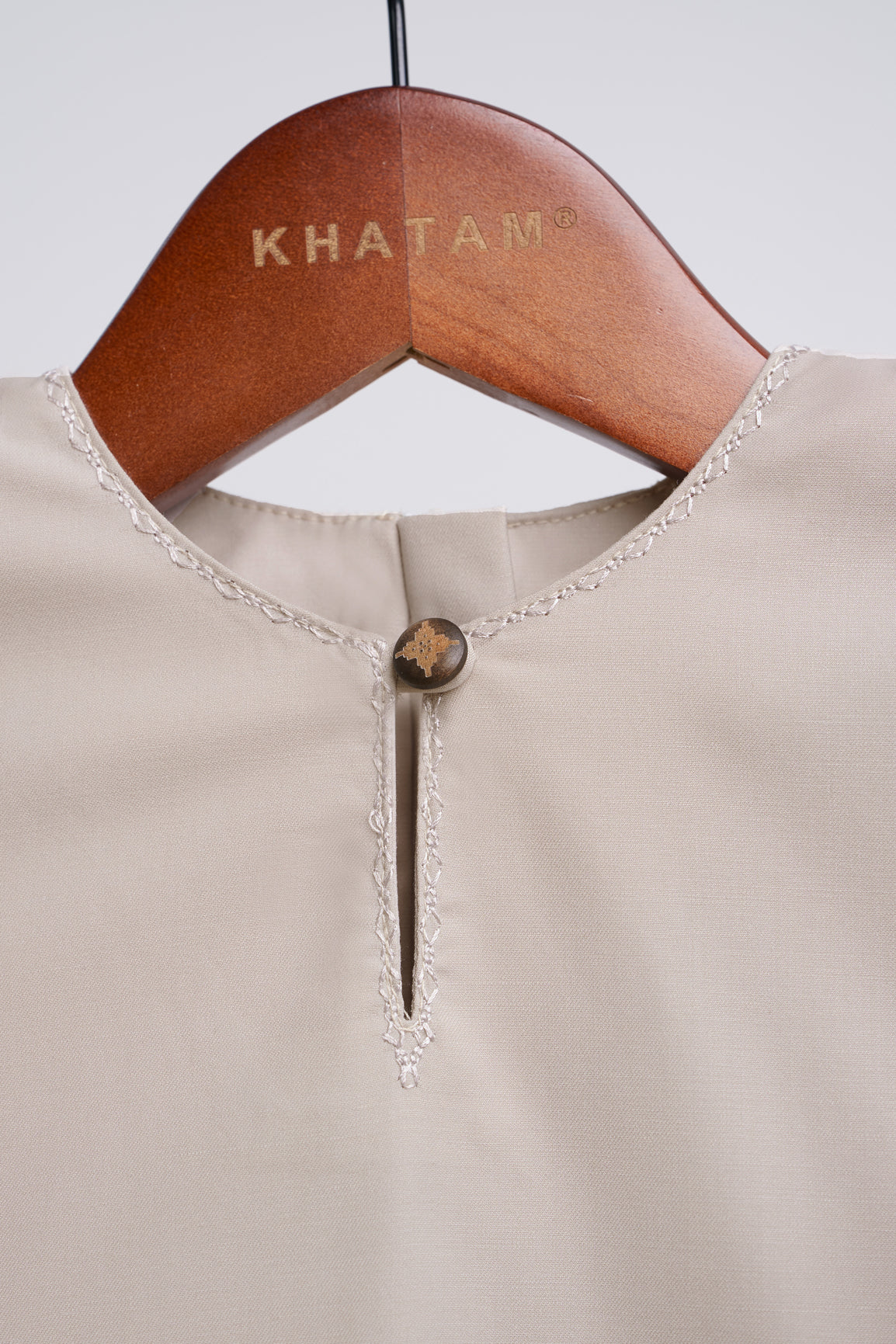 Patawali Baby Girls Baju Kurung - Light Taupe