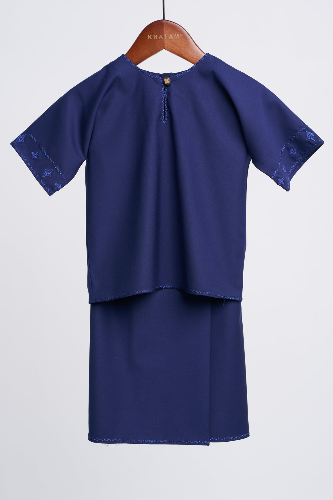 Patawali Baby Girls Baju Kurung - Dark Navy