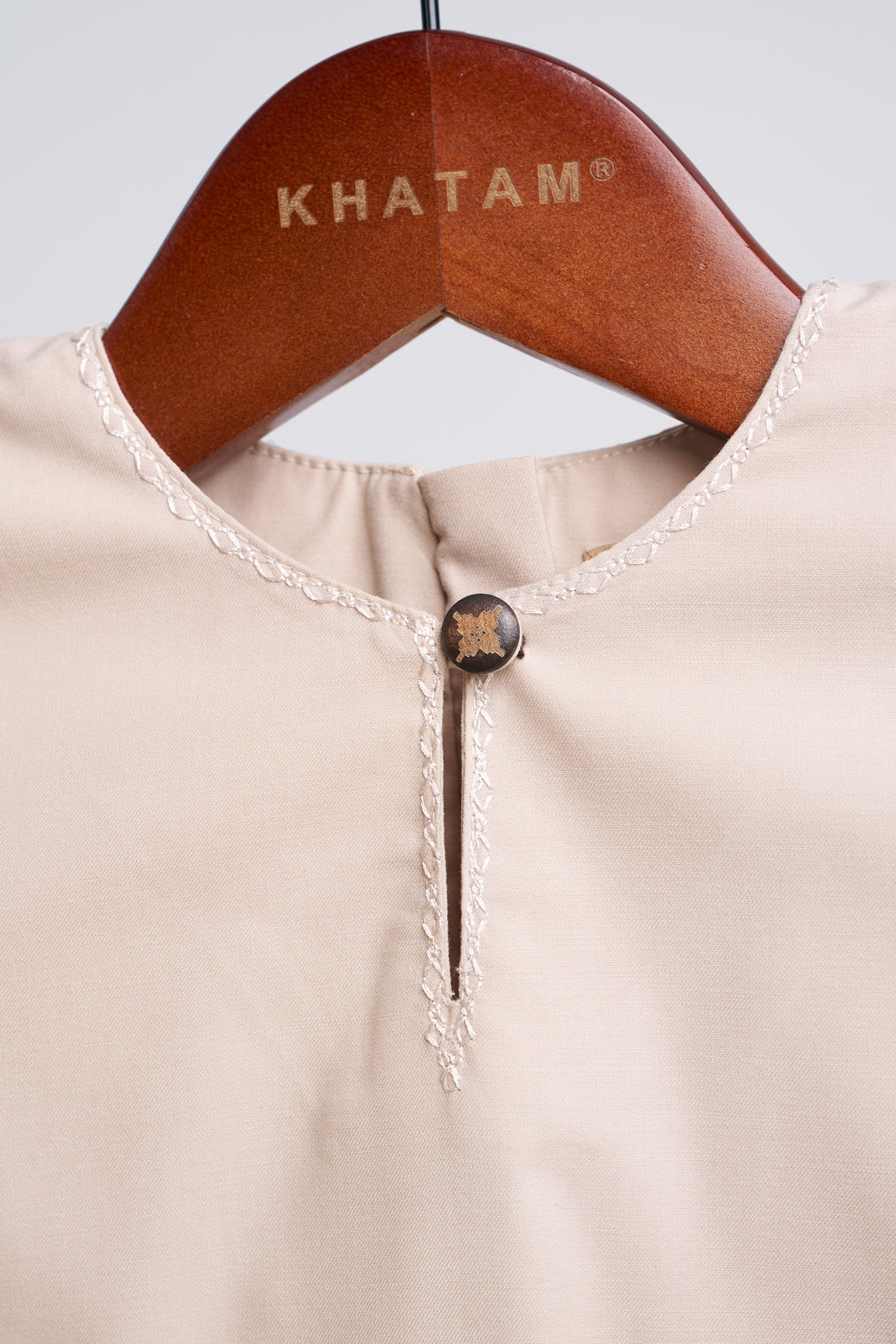 Patawali Baby Girls Baju Kurung - Ecru Beige