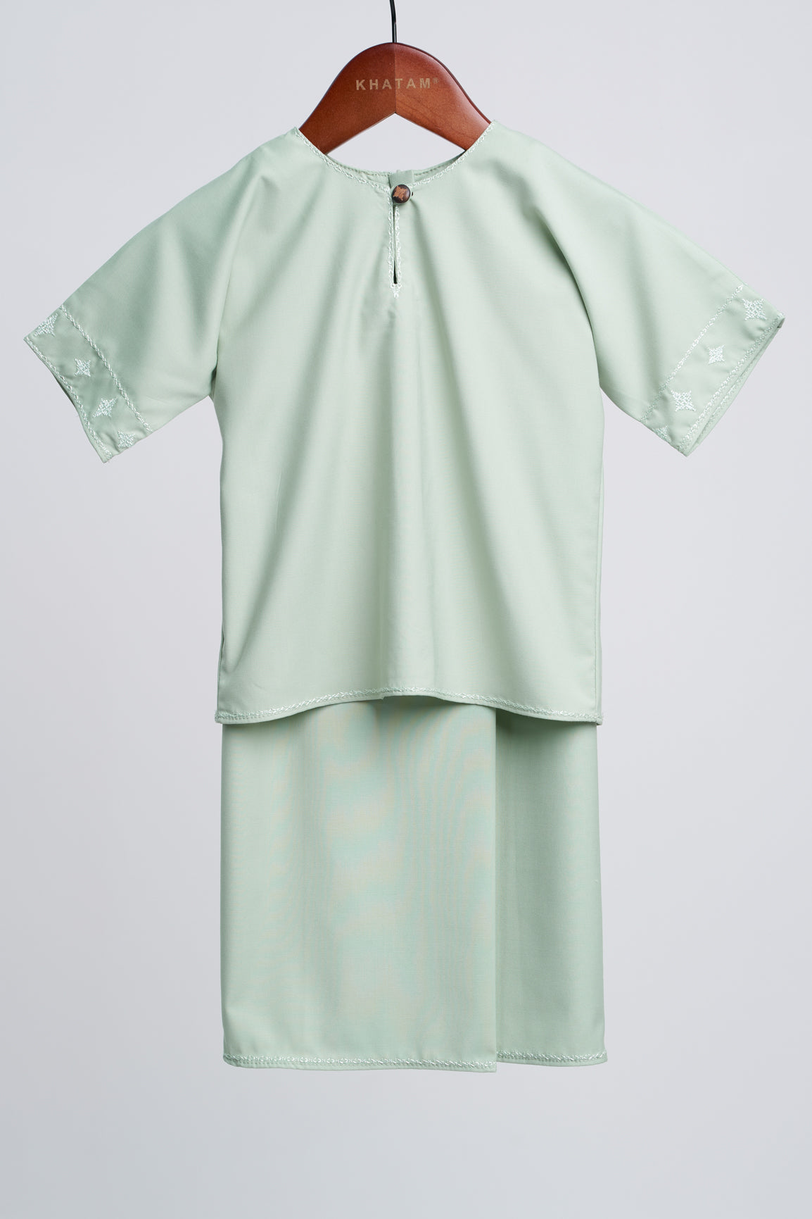Patawali Baby Girls Baju Kurung - Mint Green
