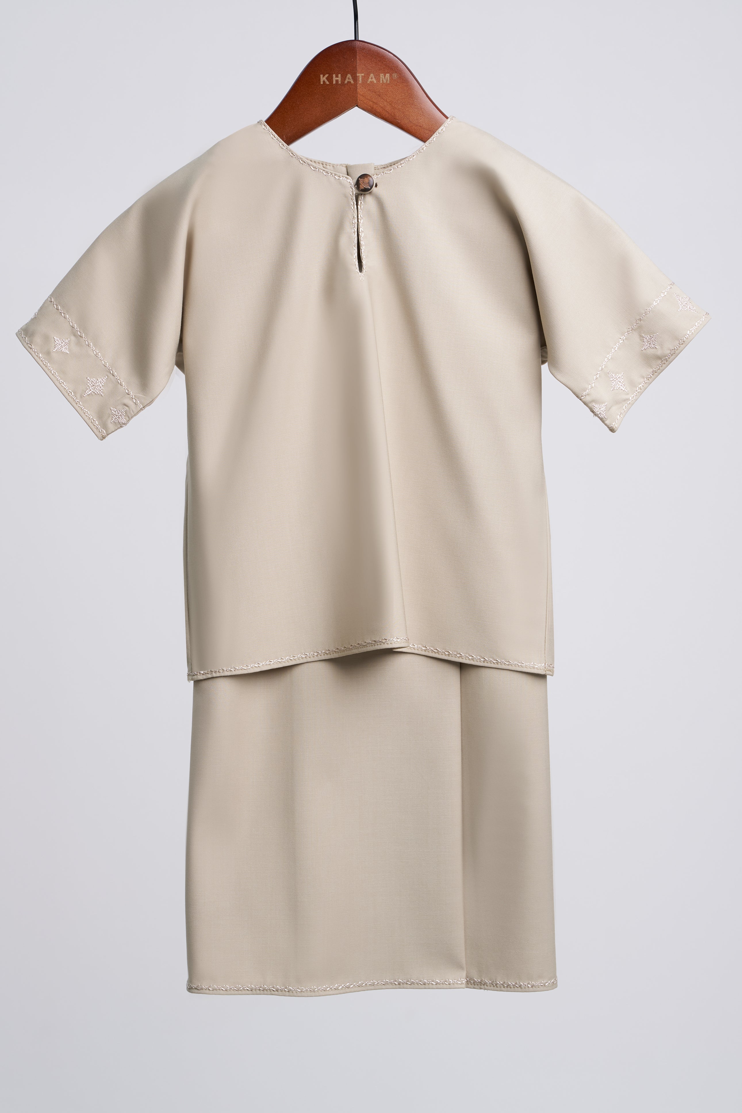 Patawali Baby Girls Baju Kurung - Light Olive