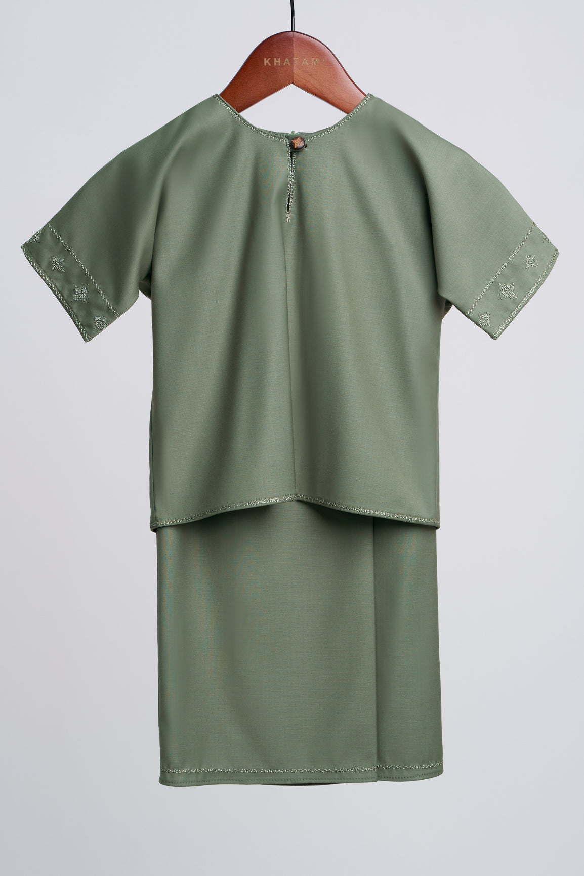 Patawali Baby Girls Baju Kurung - Pickle Green